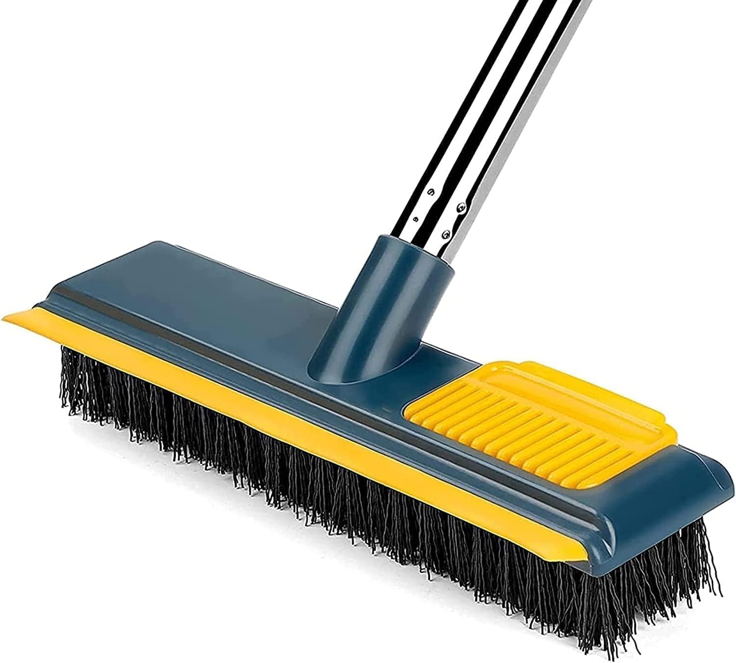 Kesrinplus 2 in 1 Floor Scrub Brush with Long Handle & Squeegee | Floor Scrubber with Built-in Comb | Heavy Duty Cleaning Brush for Bathroom, Tile, Grout, Kitchen, Deck, Pool-image-27