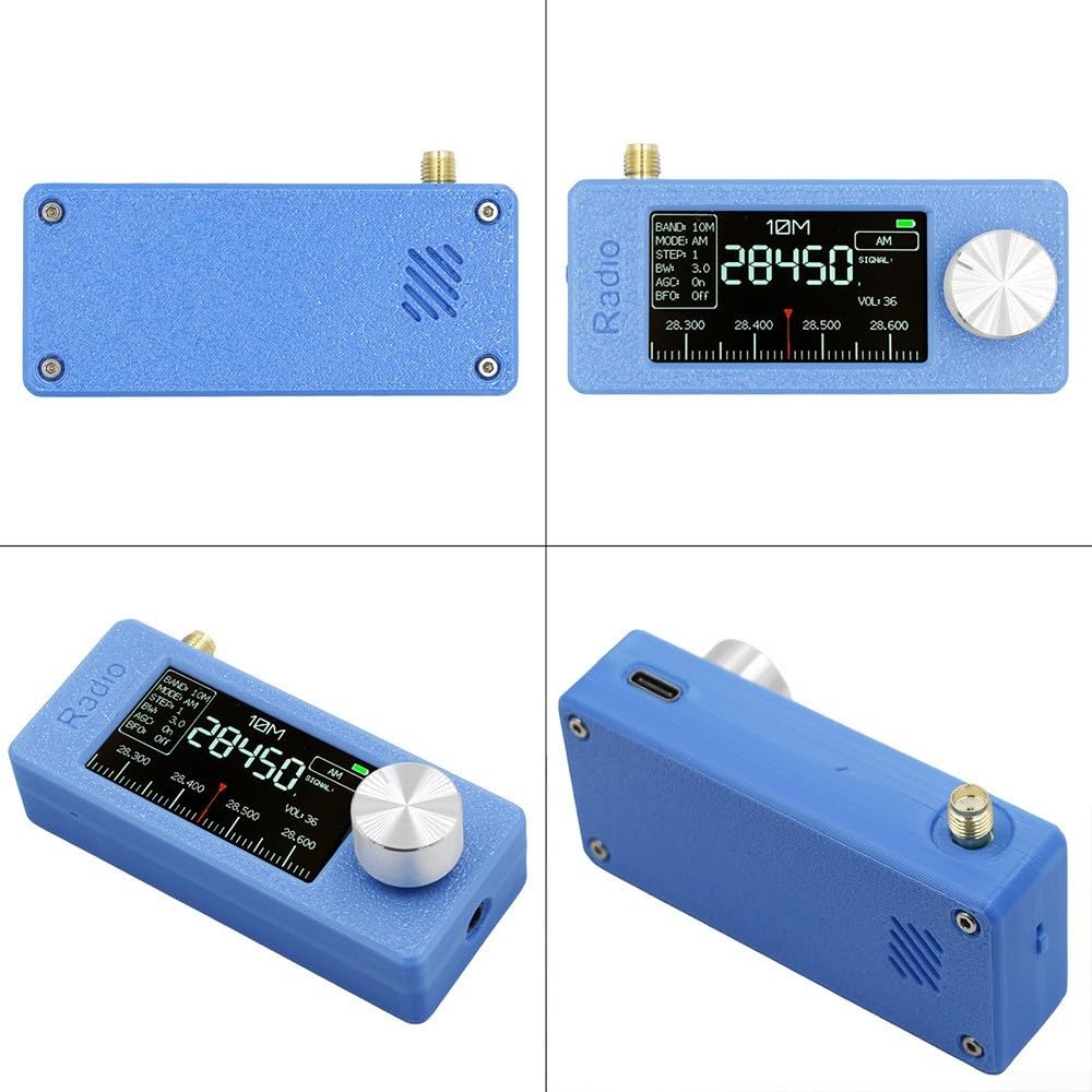 SI4732 per radio dsp da 1,9 pollici IPS a colori Pocket SI4732 per (rosso) | Display IPS HD da 1,9 pollici, SI4732 per chip dsp, visione chiara anche al sole, design compatto