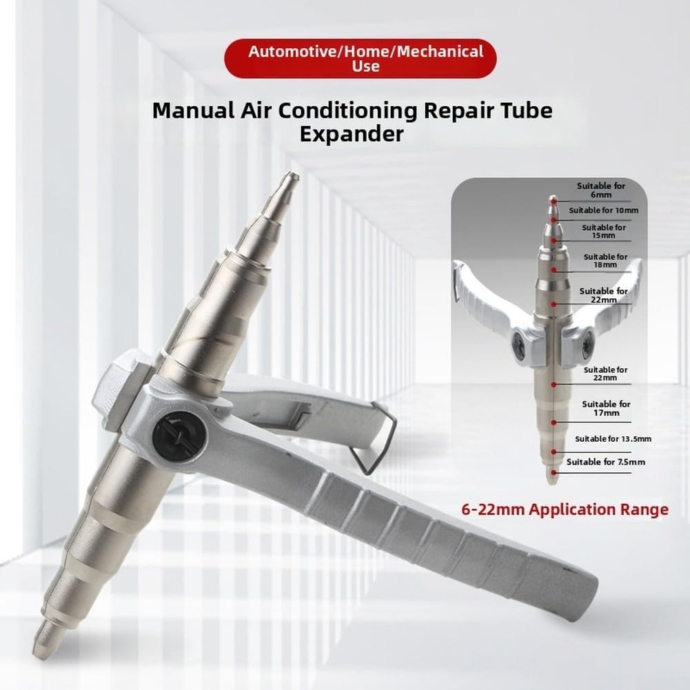 Extenseur de tuyau manuel facile à utiliser pour tubes en cuivre de 6 à 22 mm dans le système de climatisation pour réfrigérateur et systèmes de refroidissement