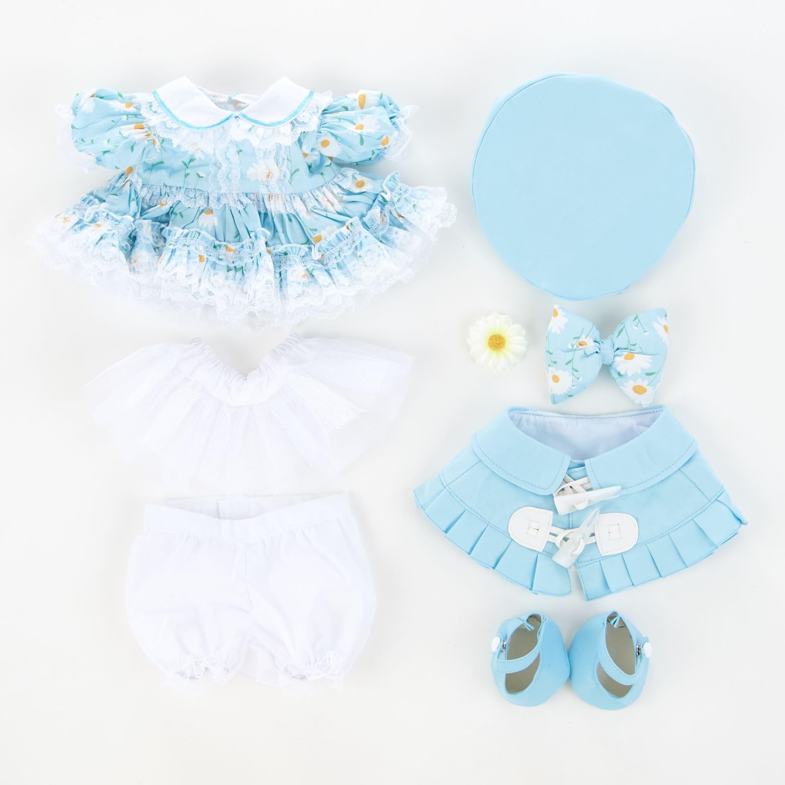 Amazon.co.jp: [atelier_memory] 2026S ぬいぐるみ用衣装 水色の花柄