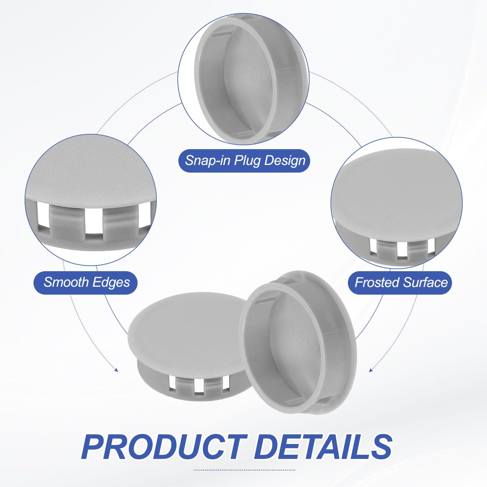 PATIKIL 38mm/1-1/2" Plastic Hole Plugs - Image 3