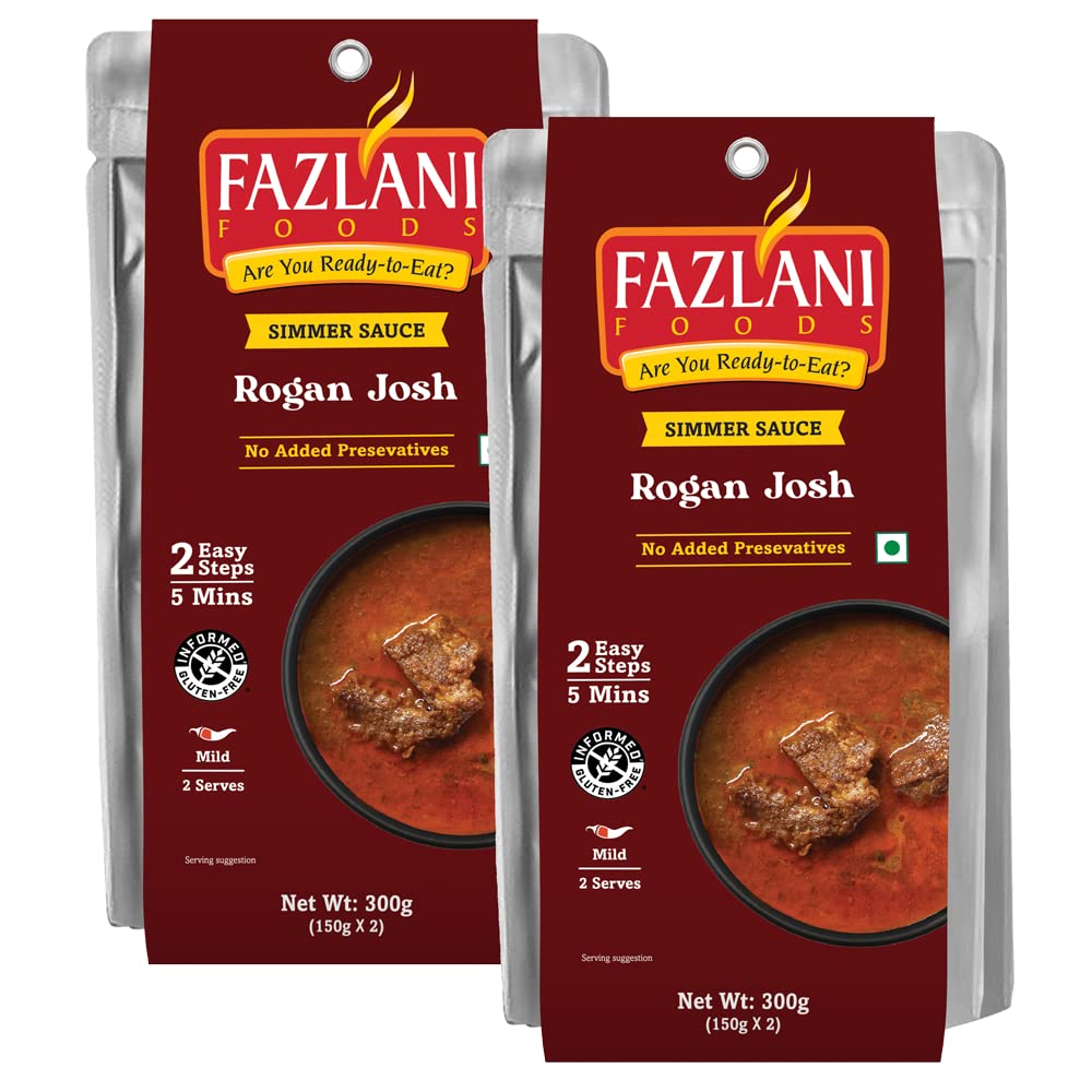 FAZLANI FOODS Rogan Josh Sauce No Added Preservatives, Gluten Free - Pack Of 2 (150Gm X 4) (B07R7P24F8) Amazon Price History, Amazon Price Tracker