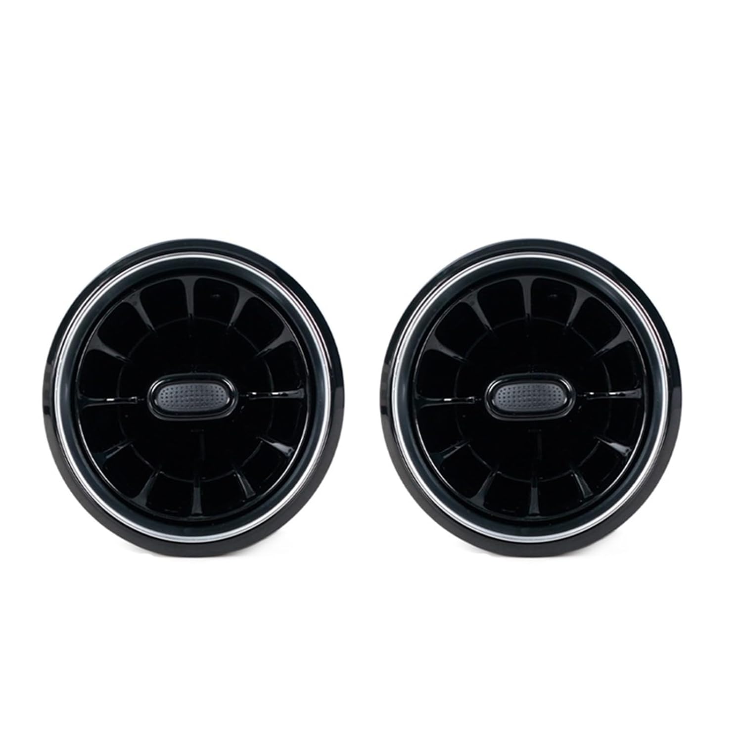 Car Dashboard AC Air Condition Vent Outlet Turbo Accessories,Compatible with Mercedes Benz V Class W447 Vito V250 V260(2pcs Silver)