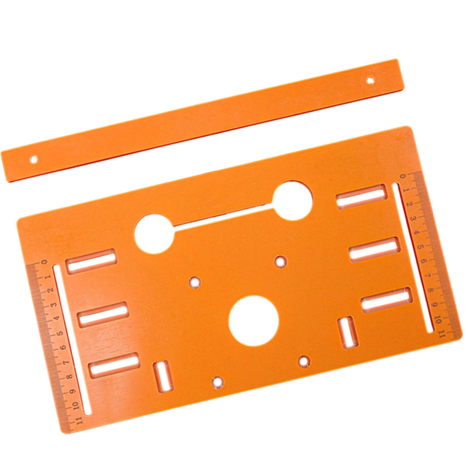 Measuring Guide Base Plate Set with Slot Cutting and Guide Piece for Woodworking Board Alignment Tasks Slot Cutting Plate Woodworking Board Measuring Ruler Alignment Tool Repeatable Setup