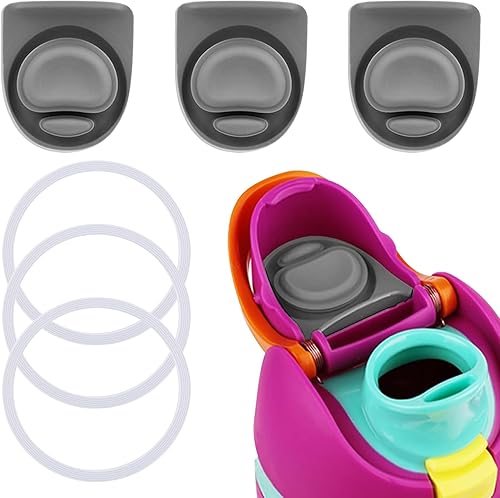 Tapón de repuesto compatible con Owala FreeSip, anillos de sellado de tapa de goma de repuesto, piezas de repuesto de tapa superior de botella de