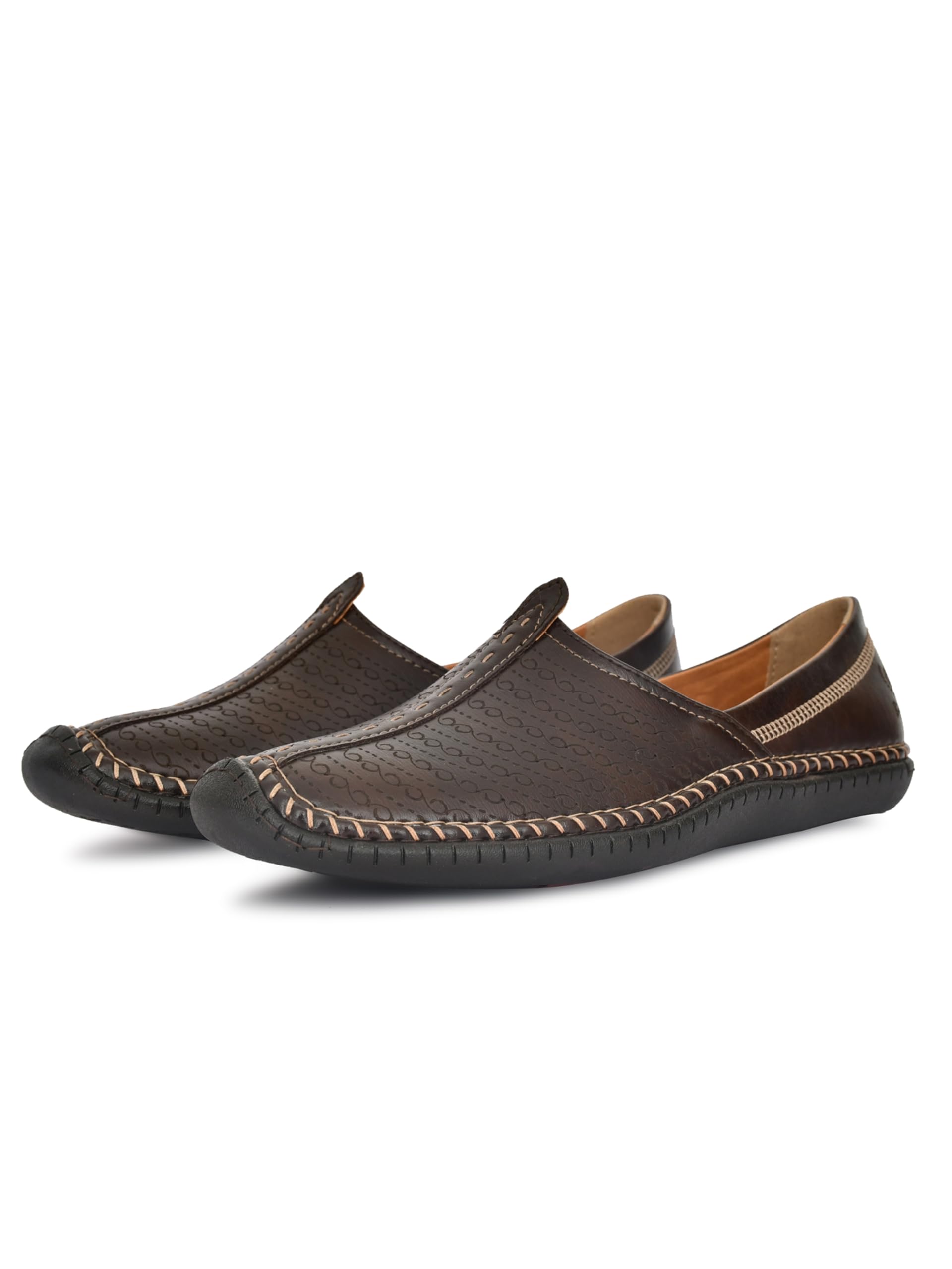 Big Boon Men's Laser Design Ethnic Shoes-image-10