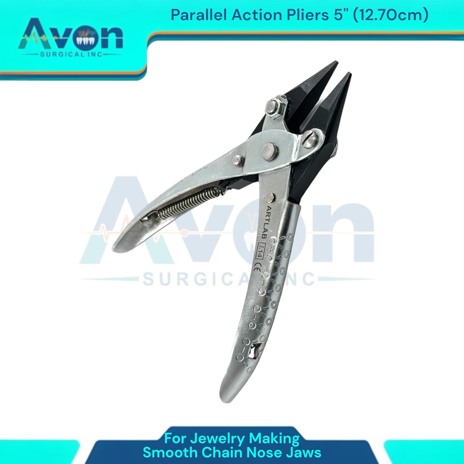 Essential Jeweler Parallel Pliers - Wire Bending, Wire Shaping, Beading, Jewelry Repair Parallel-Action Pliers | Apply Even Pressure Every Time. ((#J13+#J14) - Set of 2) - Image 6