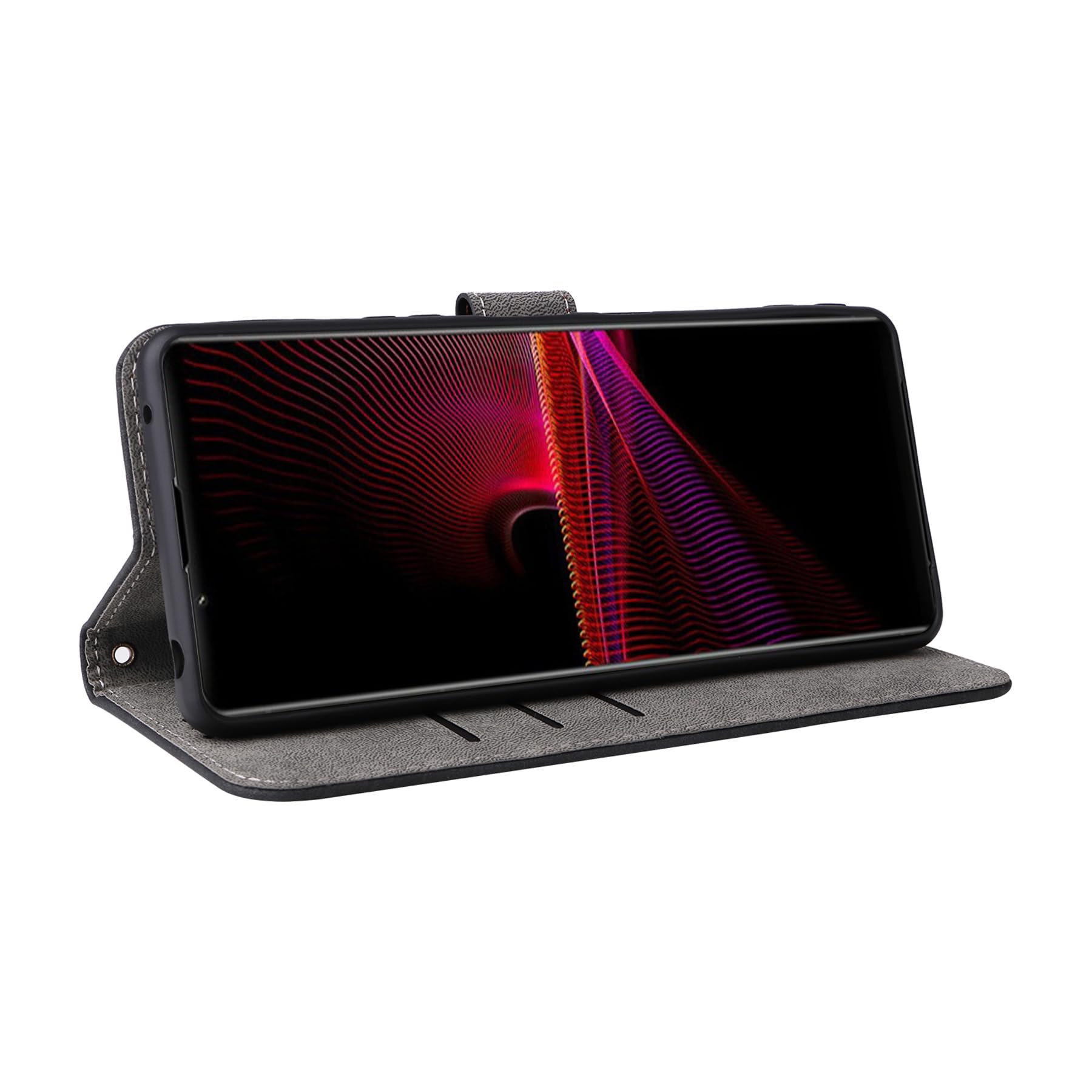 Housse Portefeuille Magnétique Pour Sony Xperia 1 III - Noir Similicuir - Marque Avizar - Neuf