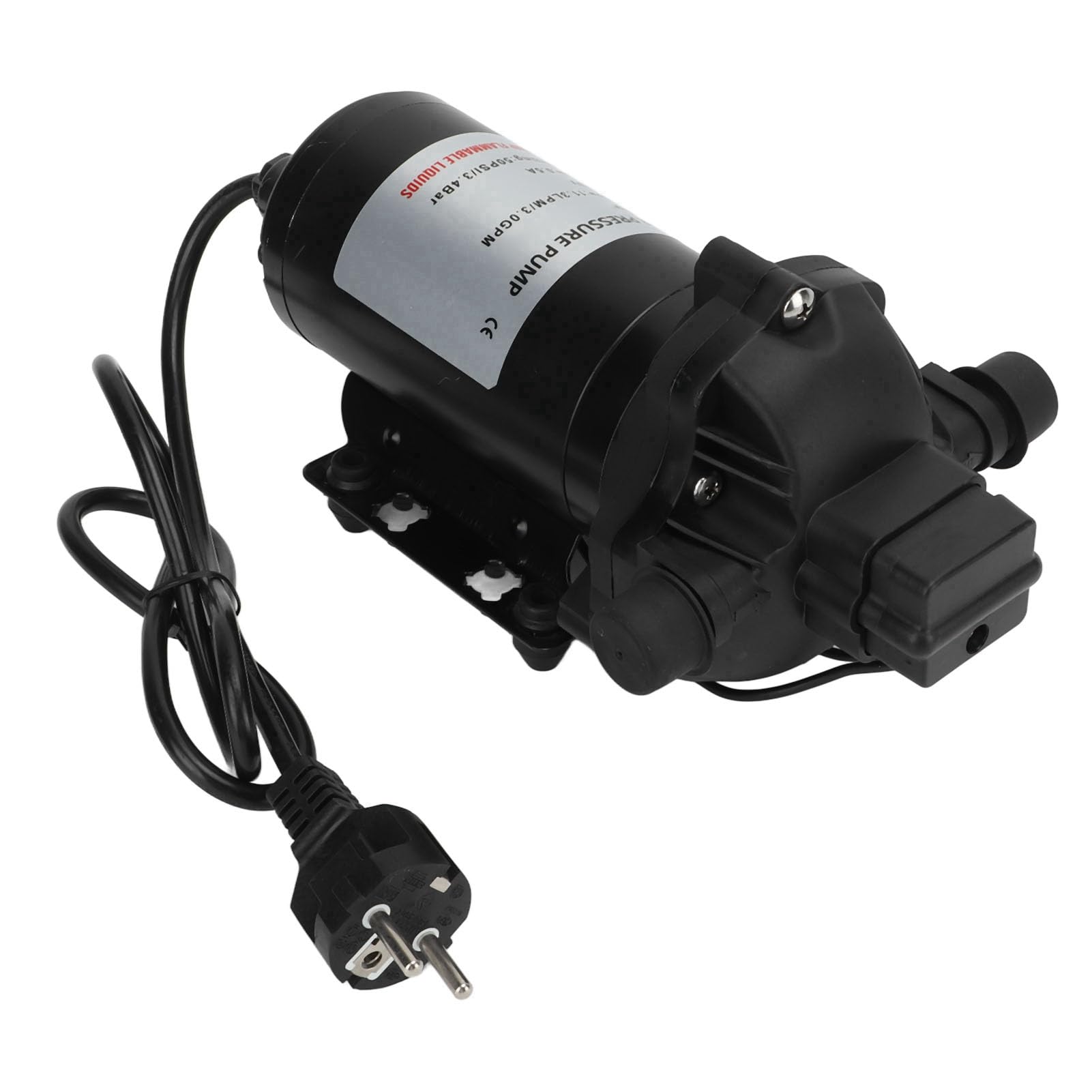 Pompe à Membrane à Eau, 220V 11.3LPM 50PSI Pompe à Membrane à Pression D'eau Auto-amor?ante pour Voiture, Camping-car, Yacht, Caravane, Bateau Marin