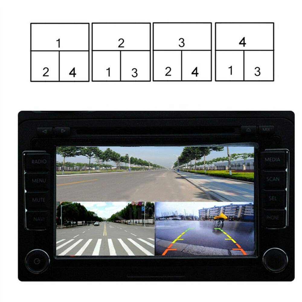 SaiDian 1Pcs Video Quad Splitter 4-Way Mini Processore Multiplexer Switcher per CCTV Telecamera di Sicurezza