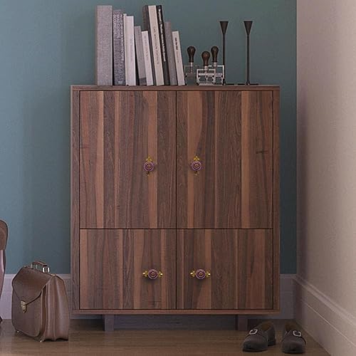 Miniatura 5 de Pomos para cajones, pomos de cerámica retro vintage para armario, armario, pomos de puerta, pomos para muebles de cocina con tornillos, paquete de 4