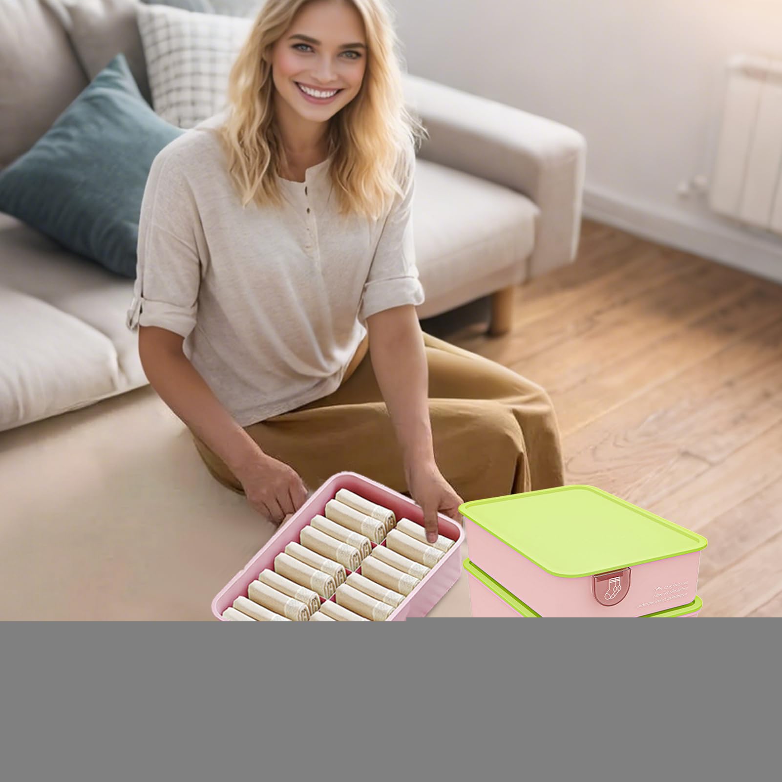 Organizador De Calcetines Y Ropa Interior Organizador de Cajón Apilable y
