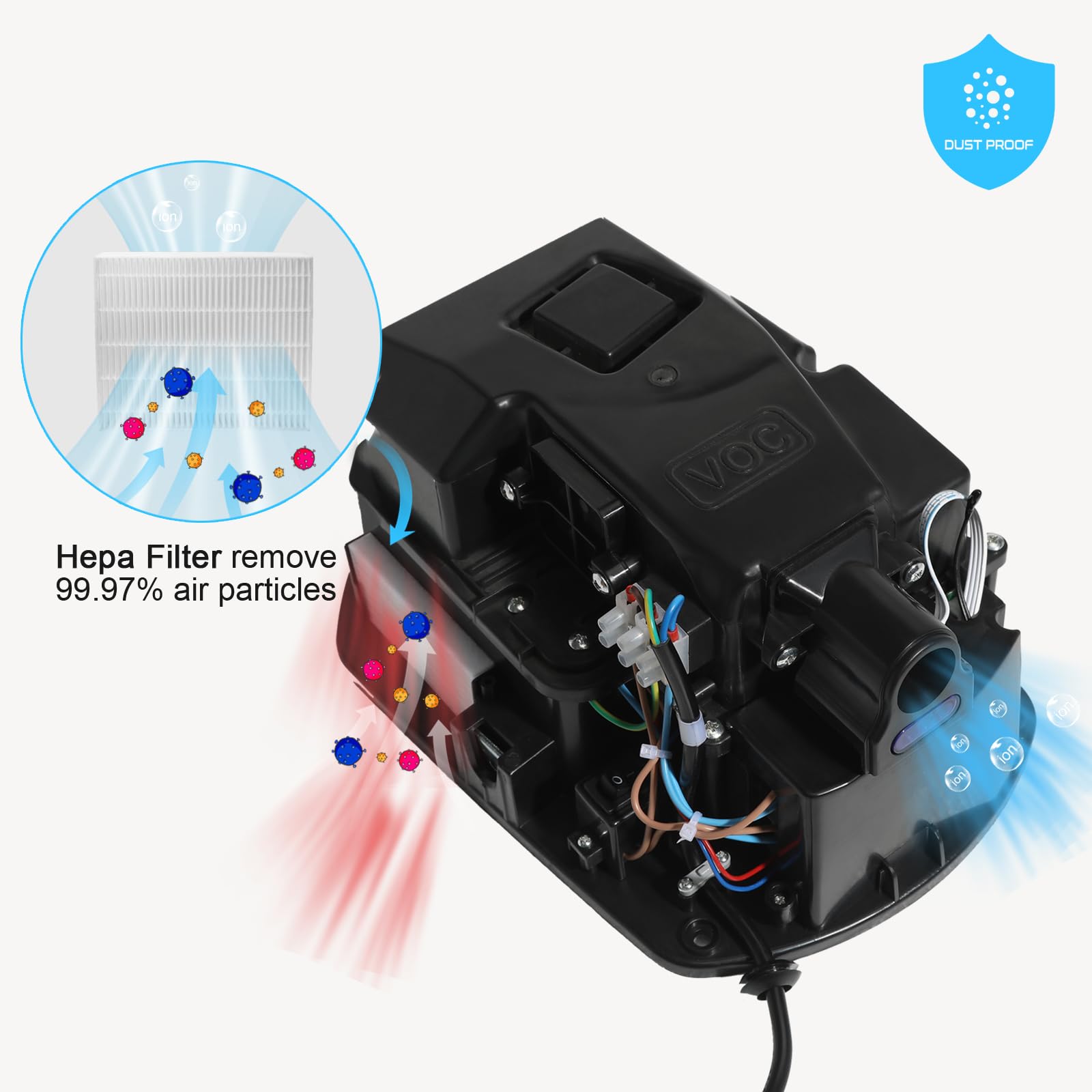 QL Asciugamani Elettrico ad Aria,Asciuga Mani Elettrico Automatico 1150W in Acciaio Inox con Filtro HEPA per Bagno,Commerciale Argento