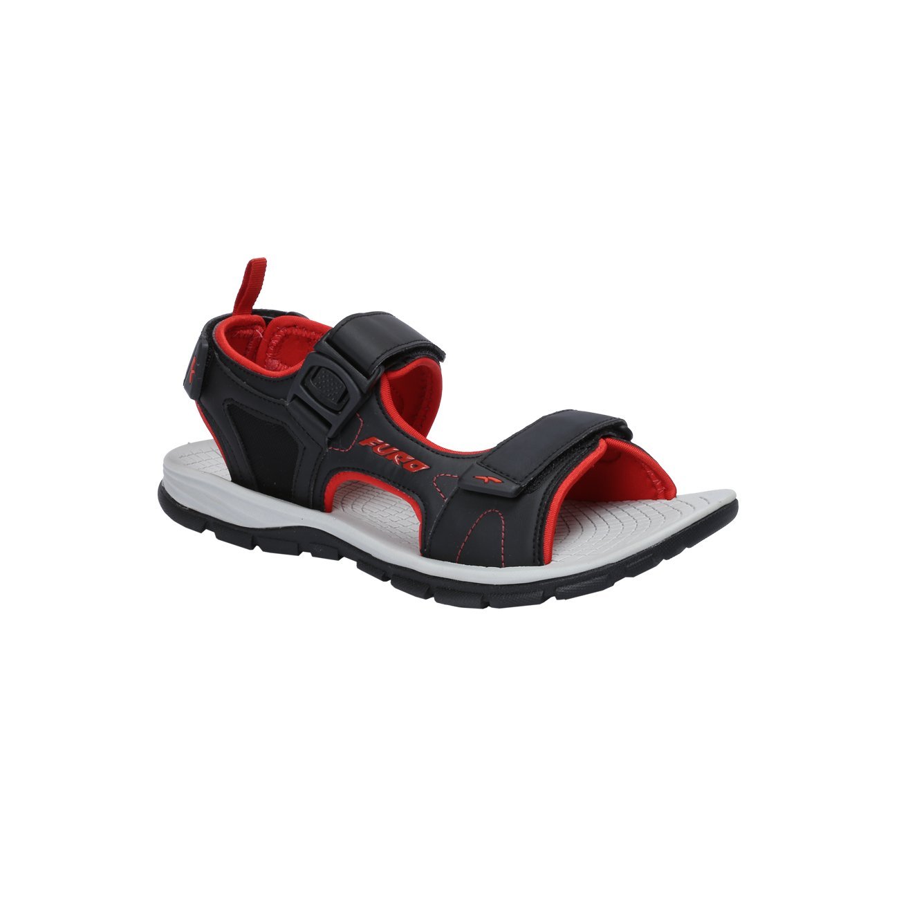 FURO Mens Black/UL-RED Sandal (SM101 031) (B0791CH24V) Amazon Price History, Amazon Price Tracker
