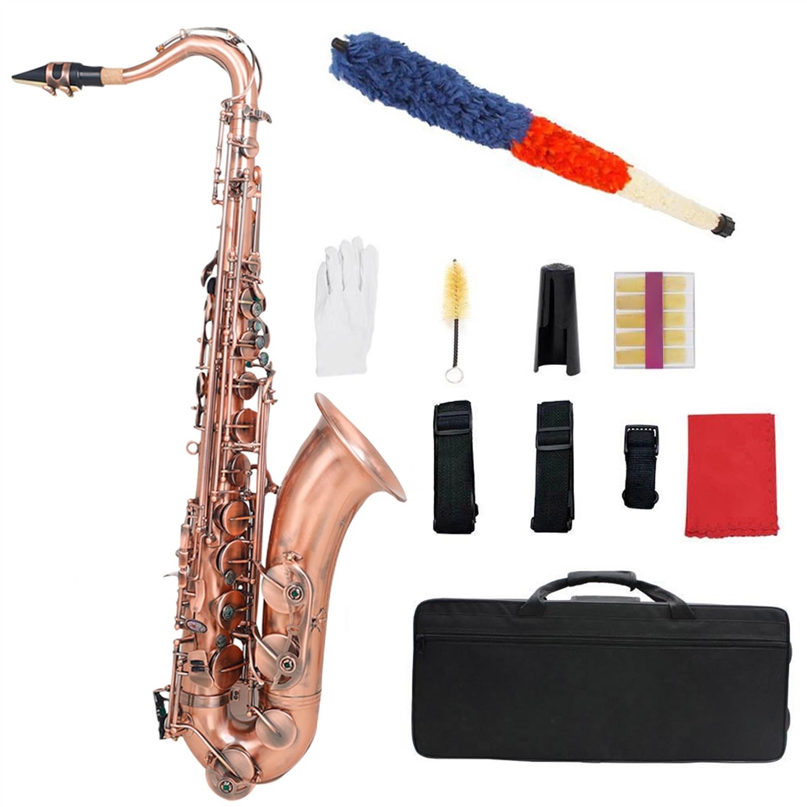 テナーサックスケースレッド