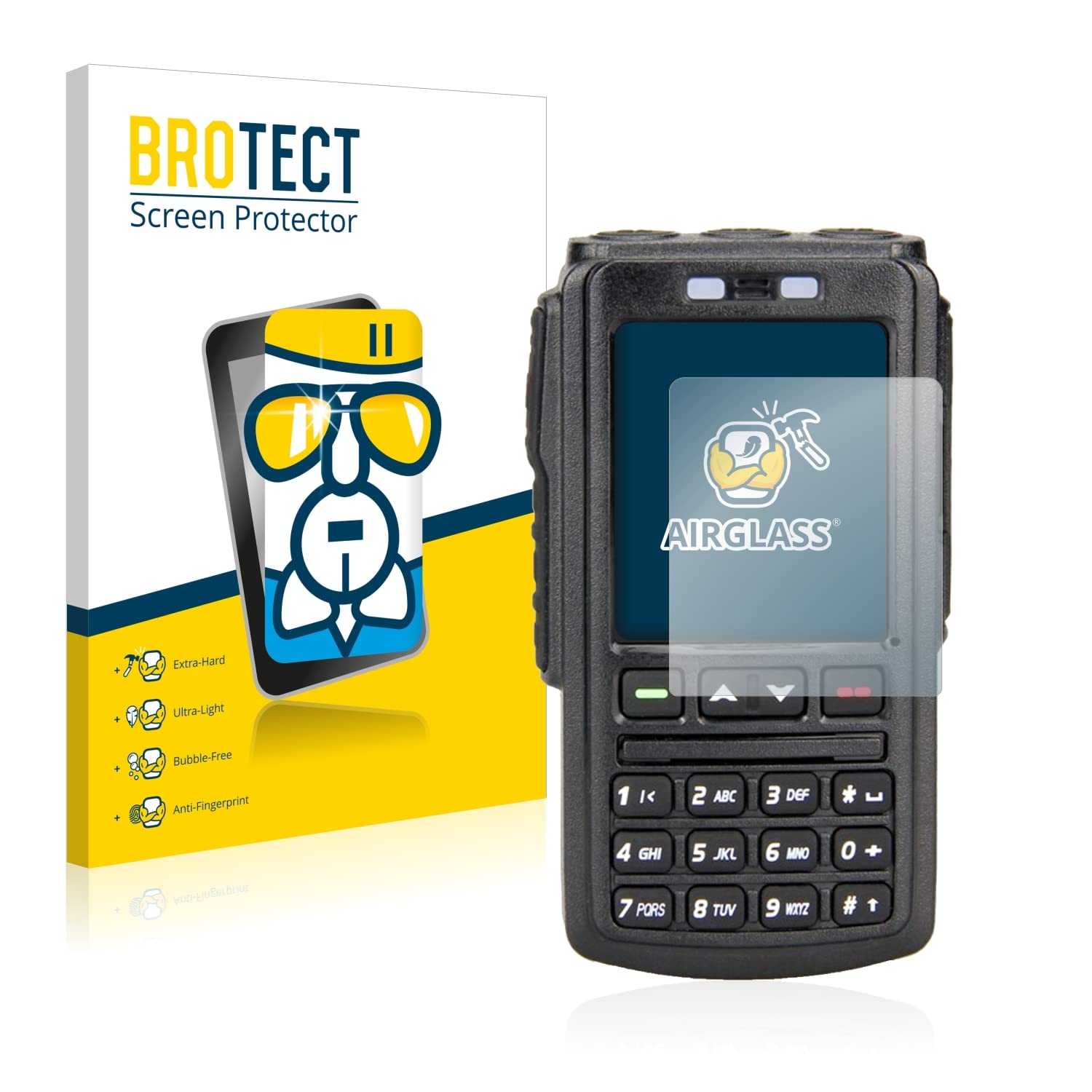 BROTECT Protector Pantalla Para Pocketalk Plus Protector Transparente (2 Unidades) Anti-Huellas