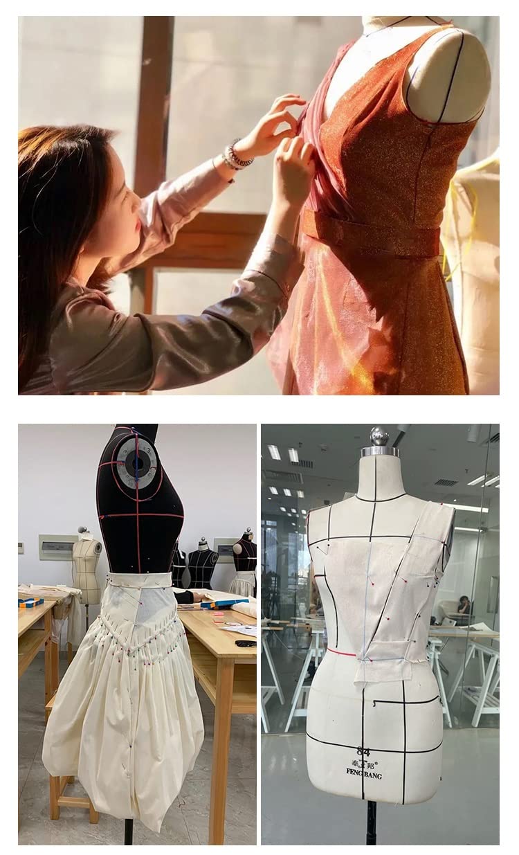 Maniquí de Tallas Grandes para Costura: Torso de maniquí Femenino con Brazos Suaves, Base con Ruedas, maniquí de Cuerpo Completo para Costura y arreglos.