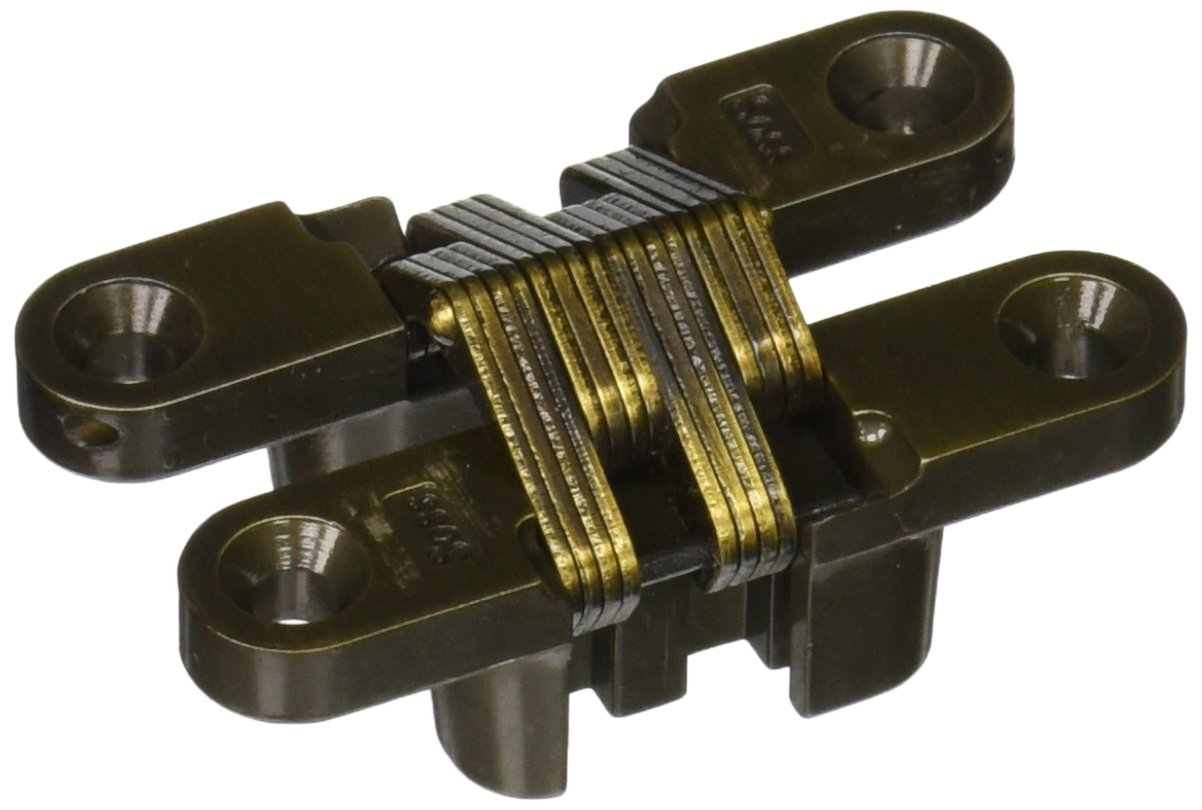 SOSS Invisible Hinges - Satin Brass Finish -4