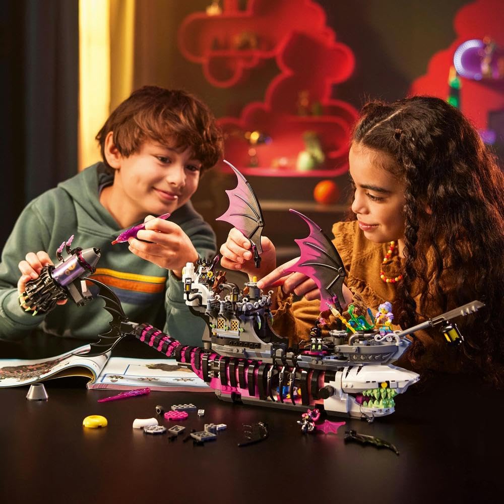 LEGO 71469 DREAMZzz 2in1 Nightmare Shark Ship Set, Build a Pirate