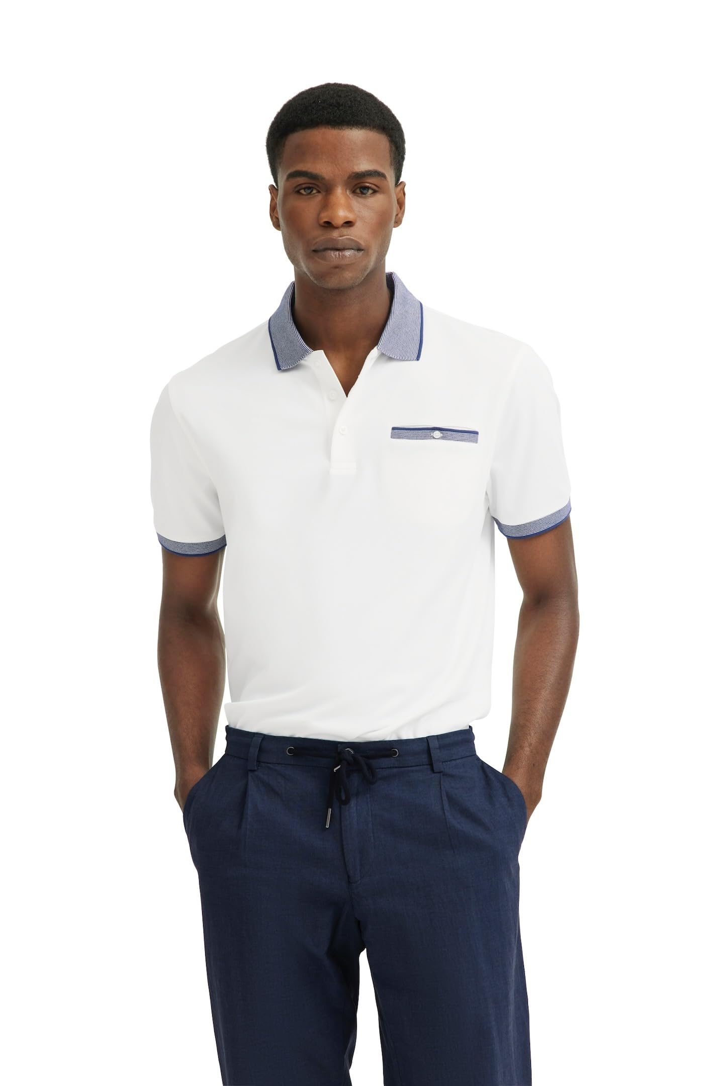 Bugatti Men's 10-White 8151-75091C Polo Shirt, Xl