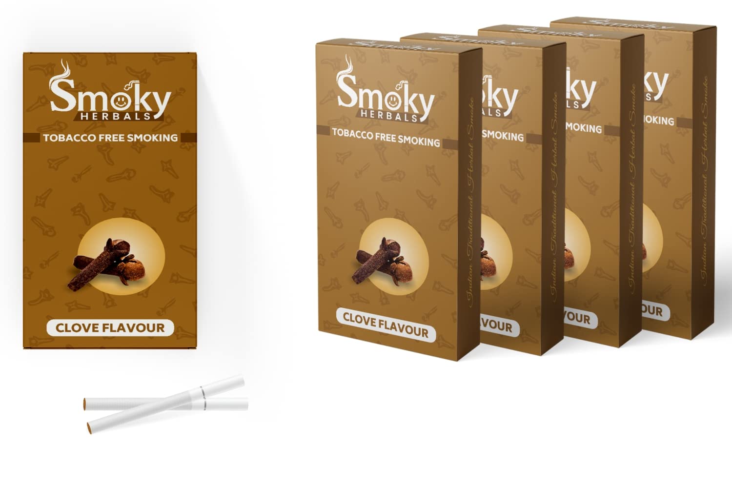 100% Tobacco & Nicotine Free Cigarette for Refresh Mood & Relieve Stress for Men & Women (CLOVE FLAVOUR, 5 Packets)-image-29