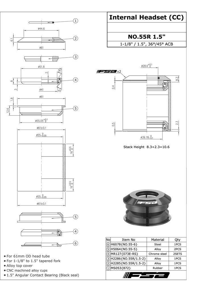Amazon | FSA No.55R 1.5