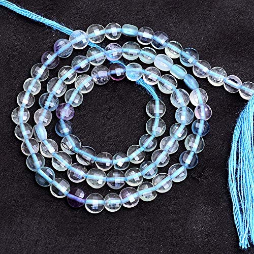Fluorite Bleue perles de briolette 4mm pour créer vos bijoux bohèmes et d'été