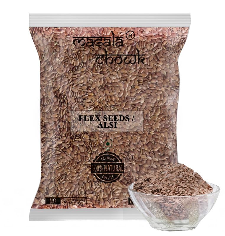Masala Chowk Superior Flax Seeds/Alsi, 50 Grams - Rich in Fiber, Omega 3 | Weight Management | Gluten Free | Vegan | Heart Healthy | Hair Growth (B0B2DR7JZL) Amazon Price History, Amazon Price Tracker
