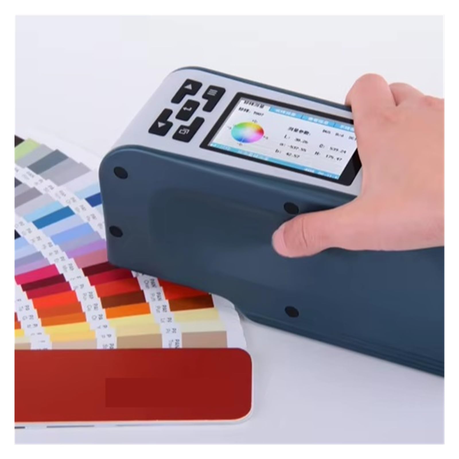 Soywim Groen Spectrometer, Professional Spectrophotometer Industrial Color Difference Meter Wf30 Portable Handheld Colorimeter For Textile Industry