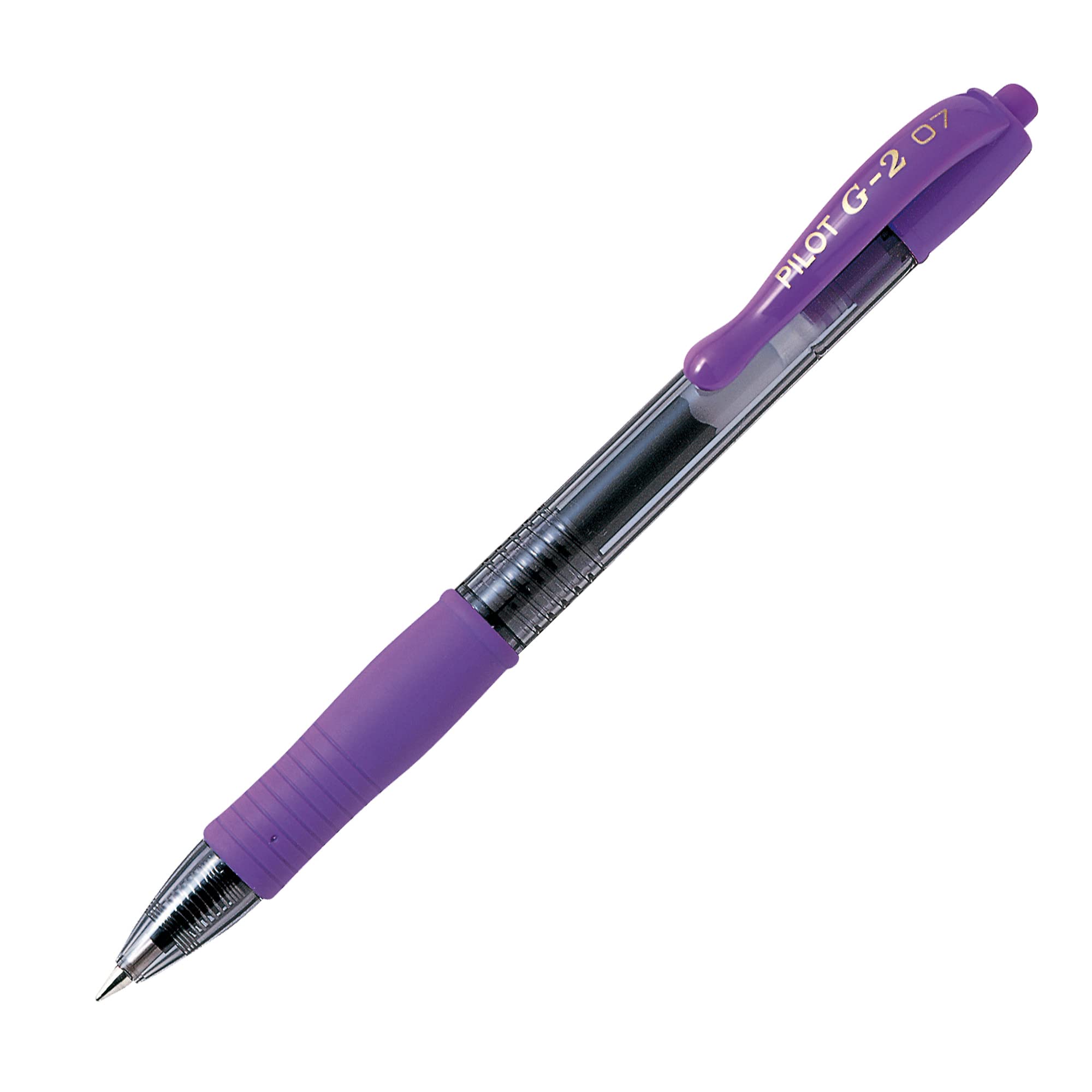 Pilot G2 07 Ballpoint Gel Pens Pack of 12 Purple