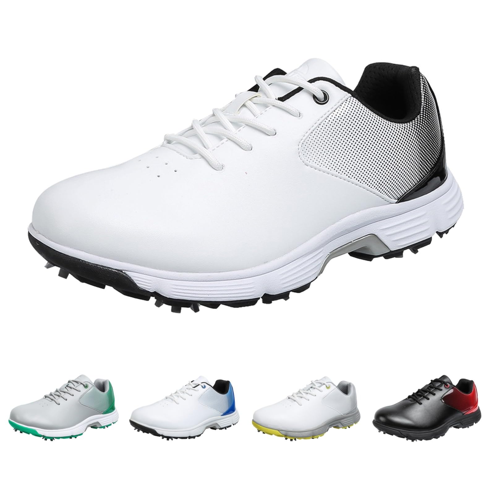 Sneakers da uomo in pelle, comode scarpe da corsa, 47 larghezza del piede