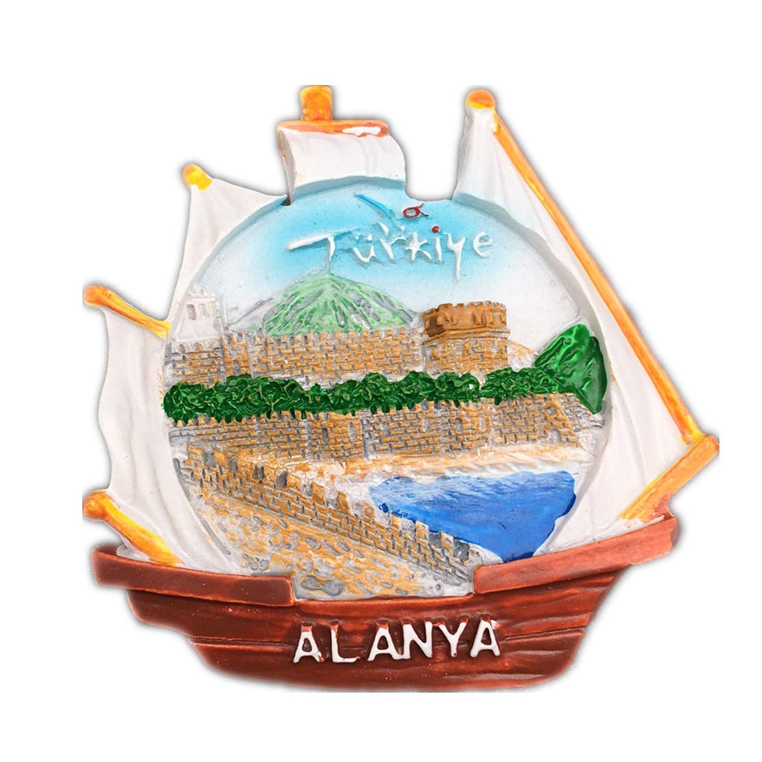 Weekino Alanya 37 Fridge Magnet Alanya Turkey 3D Resin Handmade Craft Tourist Travel City Souvenir Collection Letter Refrigerator Sticker