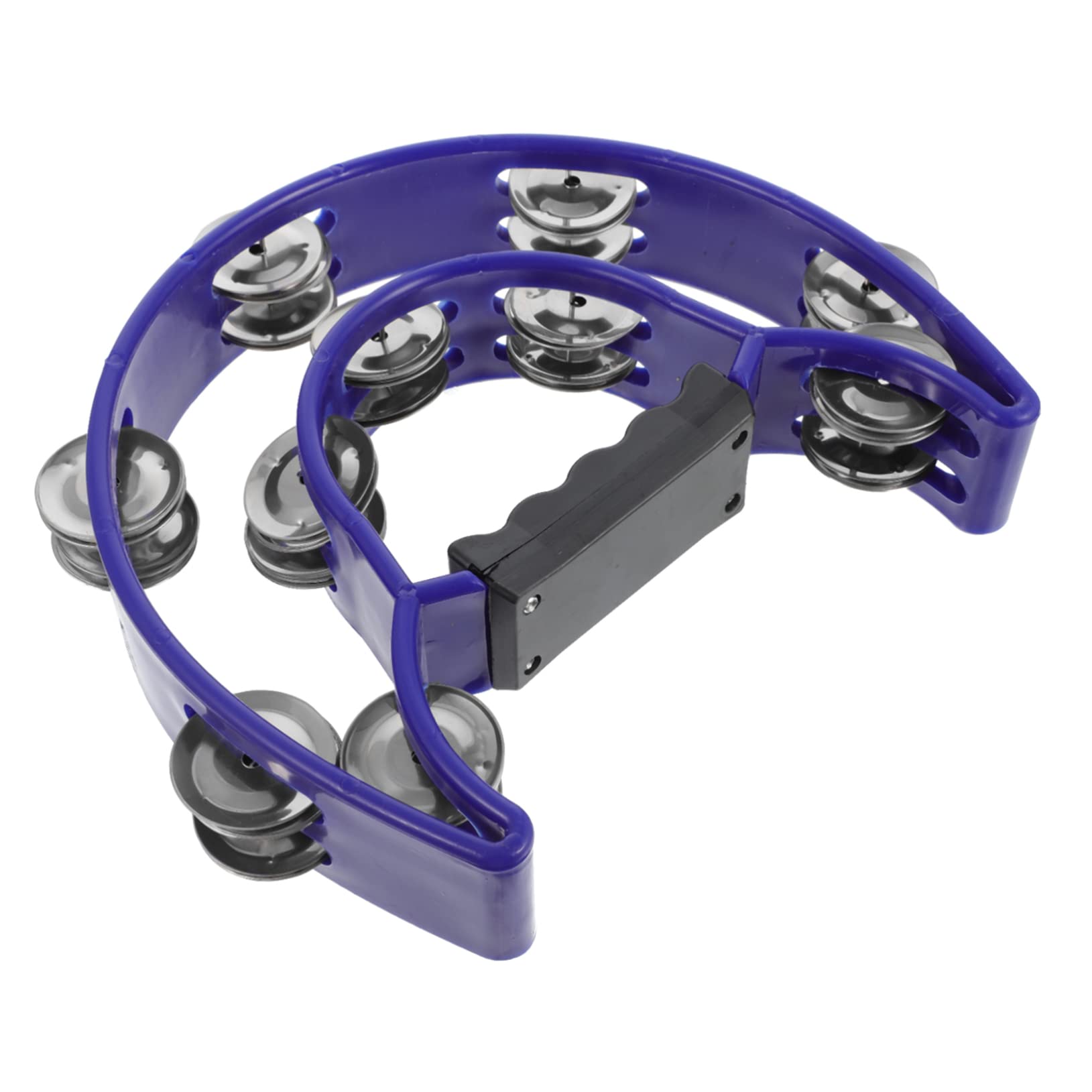 GALPADA 1Pc Creative Handheld Tambourine Musical Instrument for Percussion Rattle with Stainless Bells for Rhythm Play and Music Development