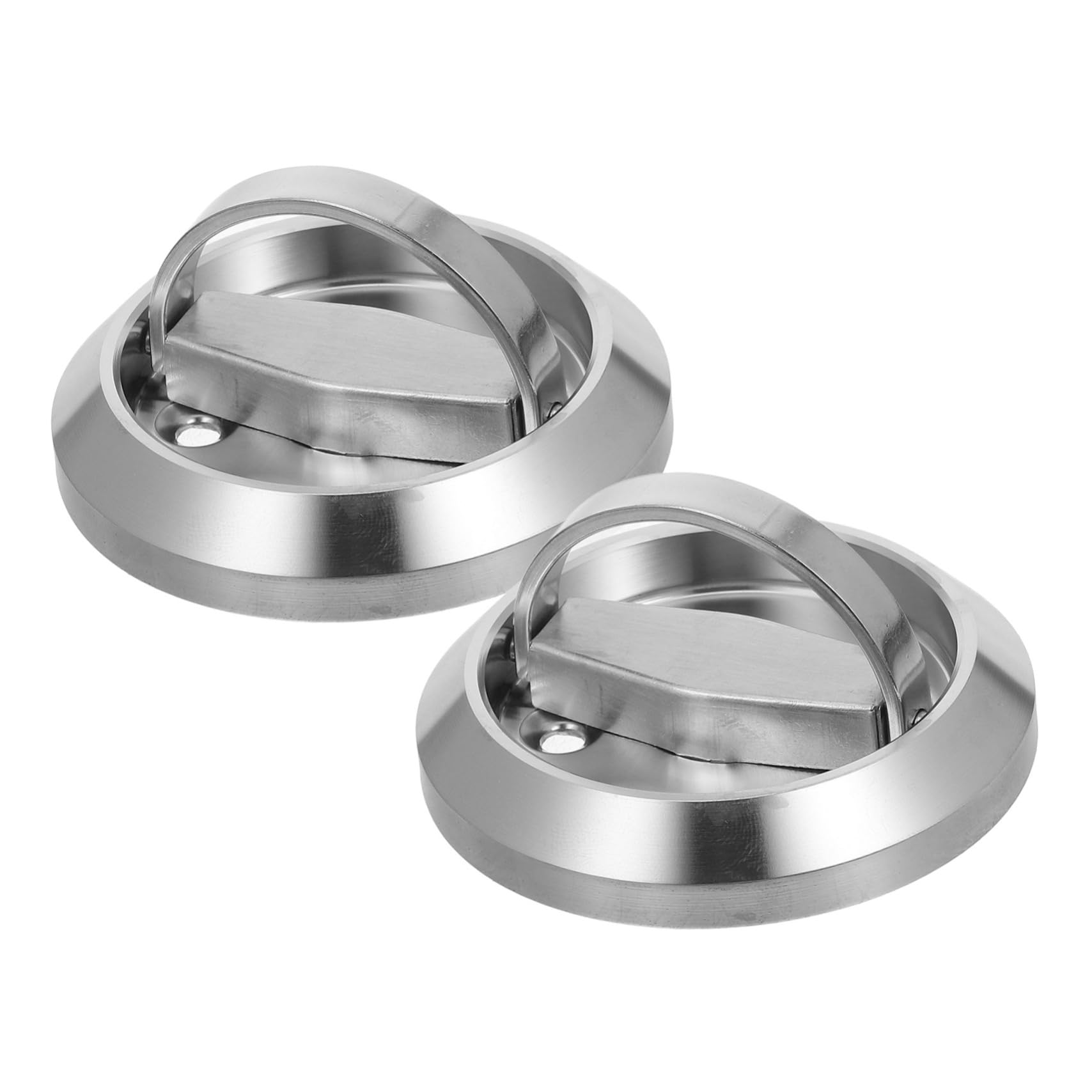 Maniglia Ad Anello In Acciaio Inox Homoyoyo – Incasso Per Portelli E Armadi – Dimensioni 5x5x1,5 Cm