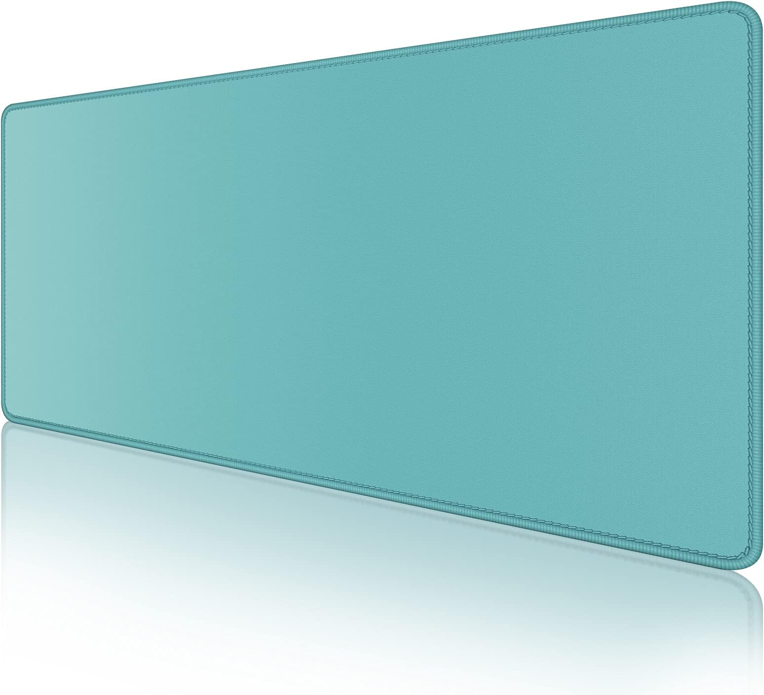 Dapesuom Large Mouse Pad, Extended Gaming Mouse Mat with Stitched Edges, Full Size Desk Mats with Non-Slip Base, Computer Big Desktop Keyboard Pad for Gamer, Laptop, Office, 23.6 x 11.8 in, Green