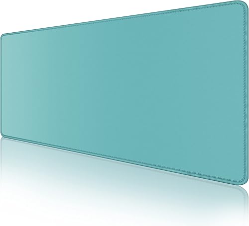 Miniatura 1 de Alfombrilla grande para mouse, extendida para juegos con bordes cosidos, base antideslizante impermeable, alfombrilla grande para teclado para