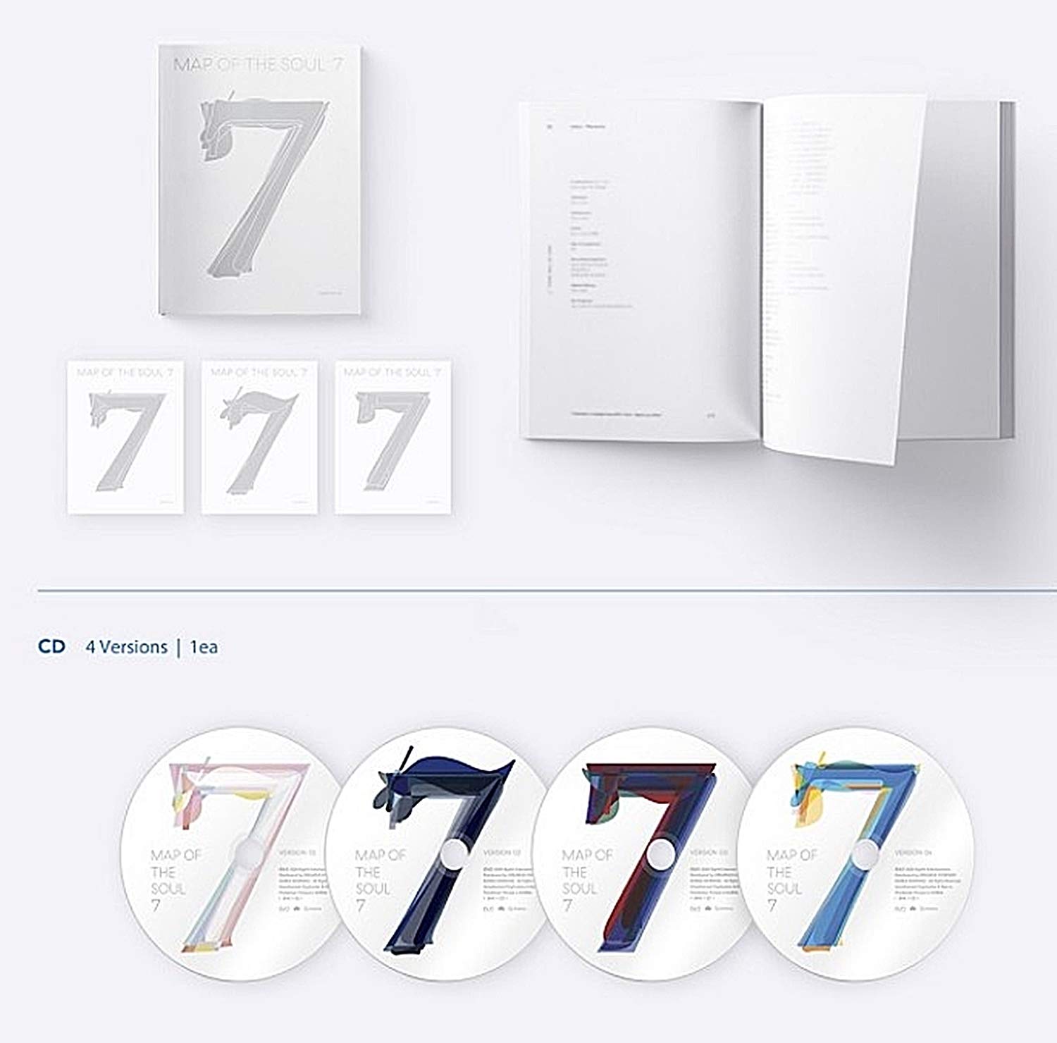 K-POP BTS - MAP of The Soul : 7, Version 3 Cover incl. Album