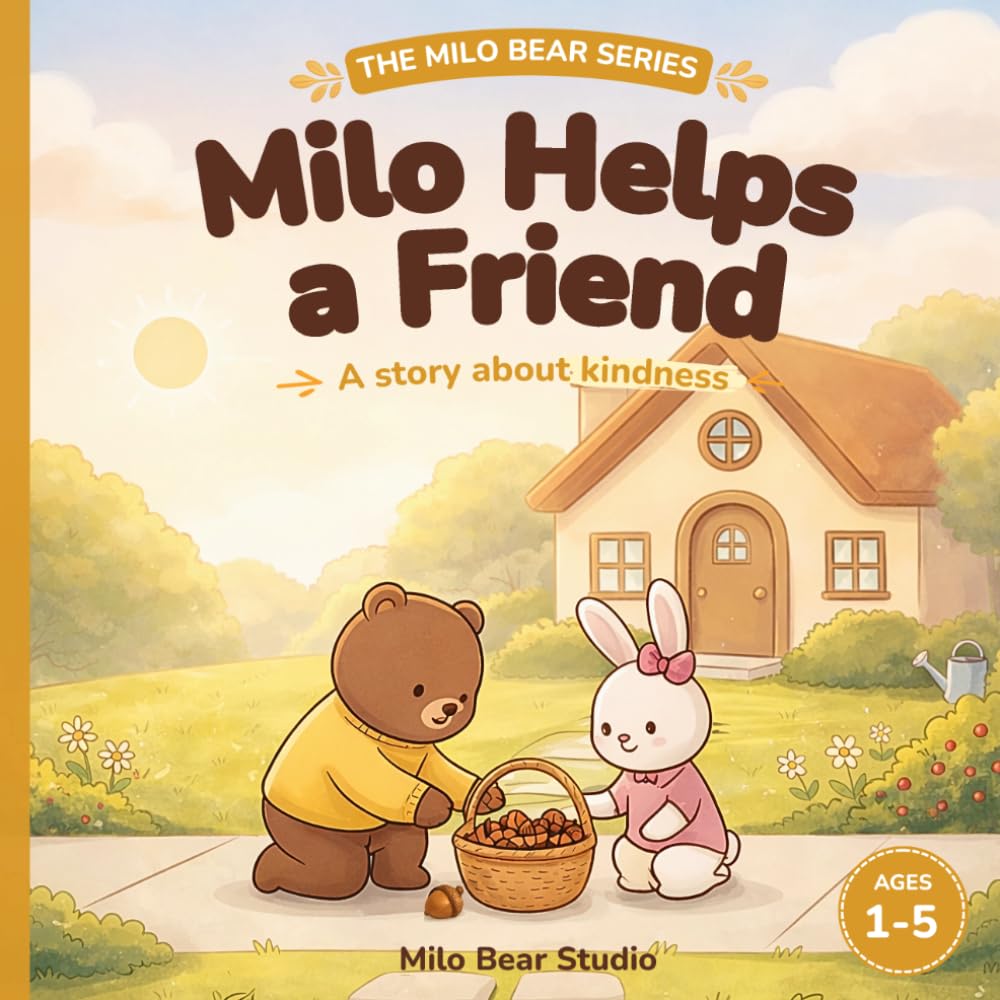 Milo Helps a Friend: Kindness Picture Book for Toddlers Ages 1–5 — A Gentle Bedtime Story About Helping Others & Friendship (The Milo Bear Series)