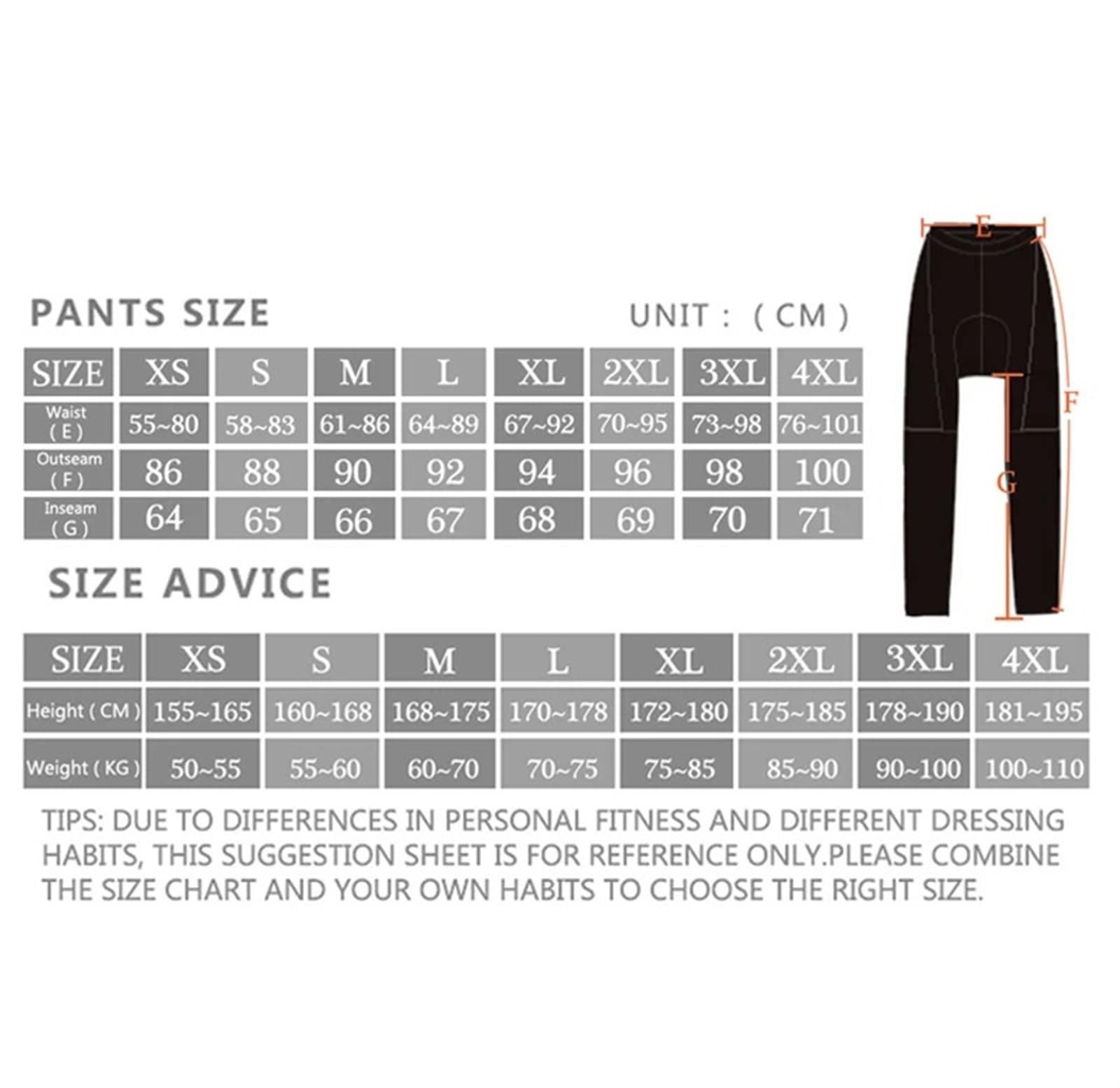 Cuissard Long de Cyclisme Pantalon à Bretelles de Cyclisme, Pantalon Thermique d'hiver for vélo Montagne, Collant avec Coussin Gel 5D, Garde au Chaud