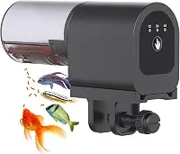 Alimentador Automático de Peixes Digital, 50g Capacidade Alimentador de Peixe com Temporizador para Aquario para Peixes