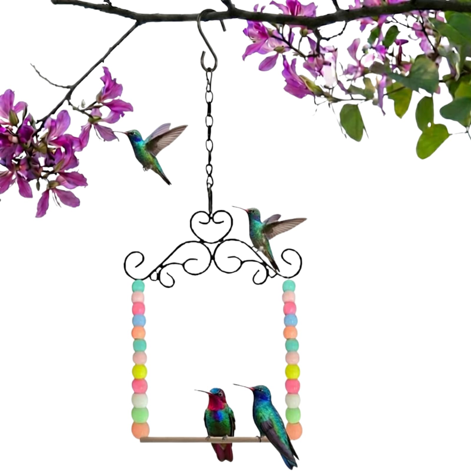 NESTURROW Hummingbird Swing & Perch - birdcage accessories | Mubboo