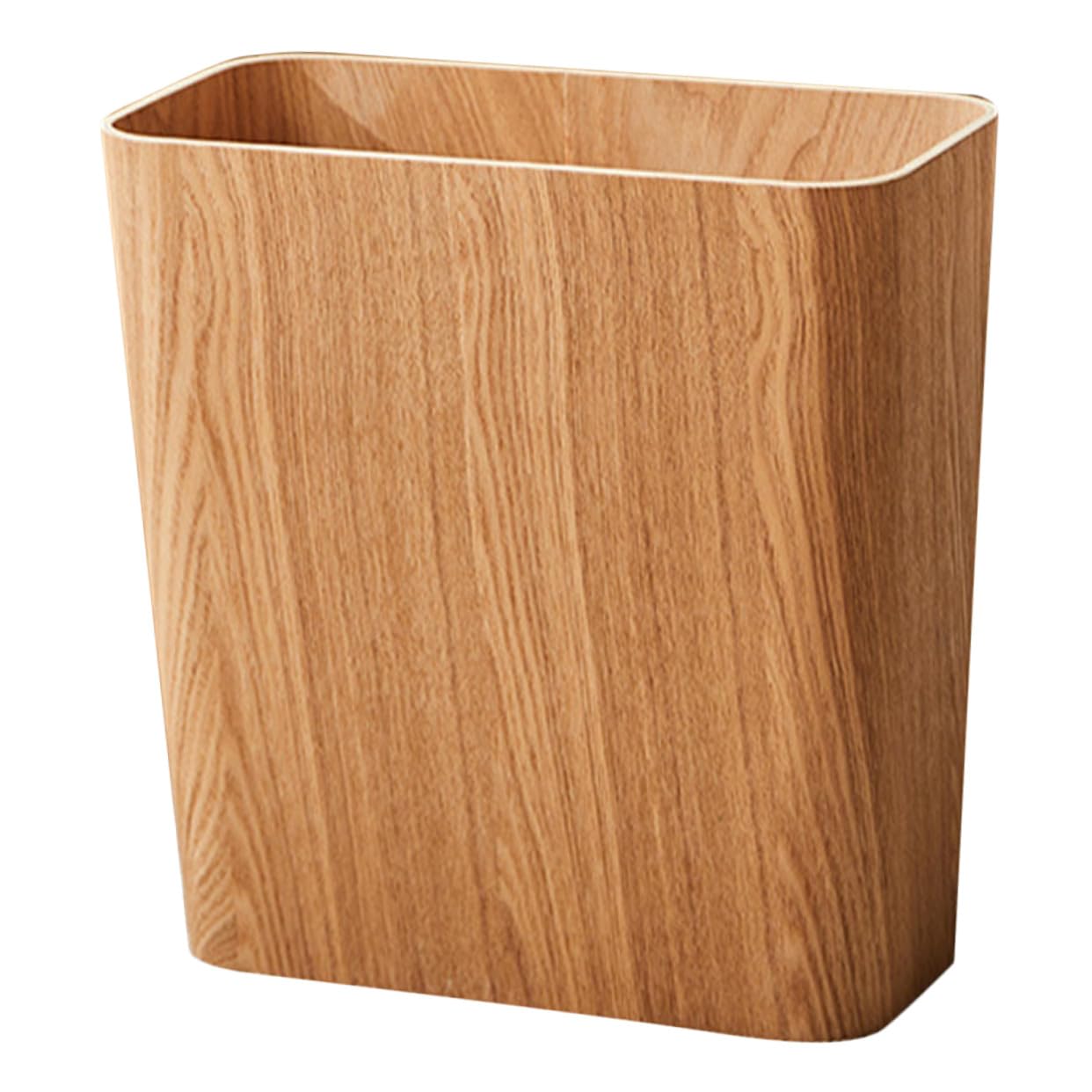 Toyvian Holzmülleimer Schmal im Modernen Stil für Wohnzimmer und Haushalt