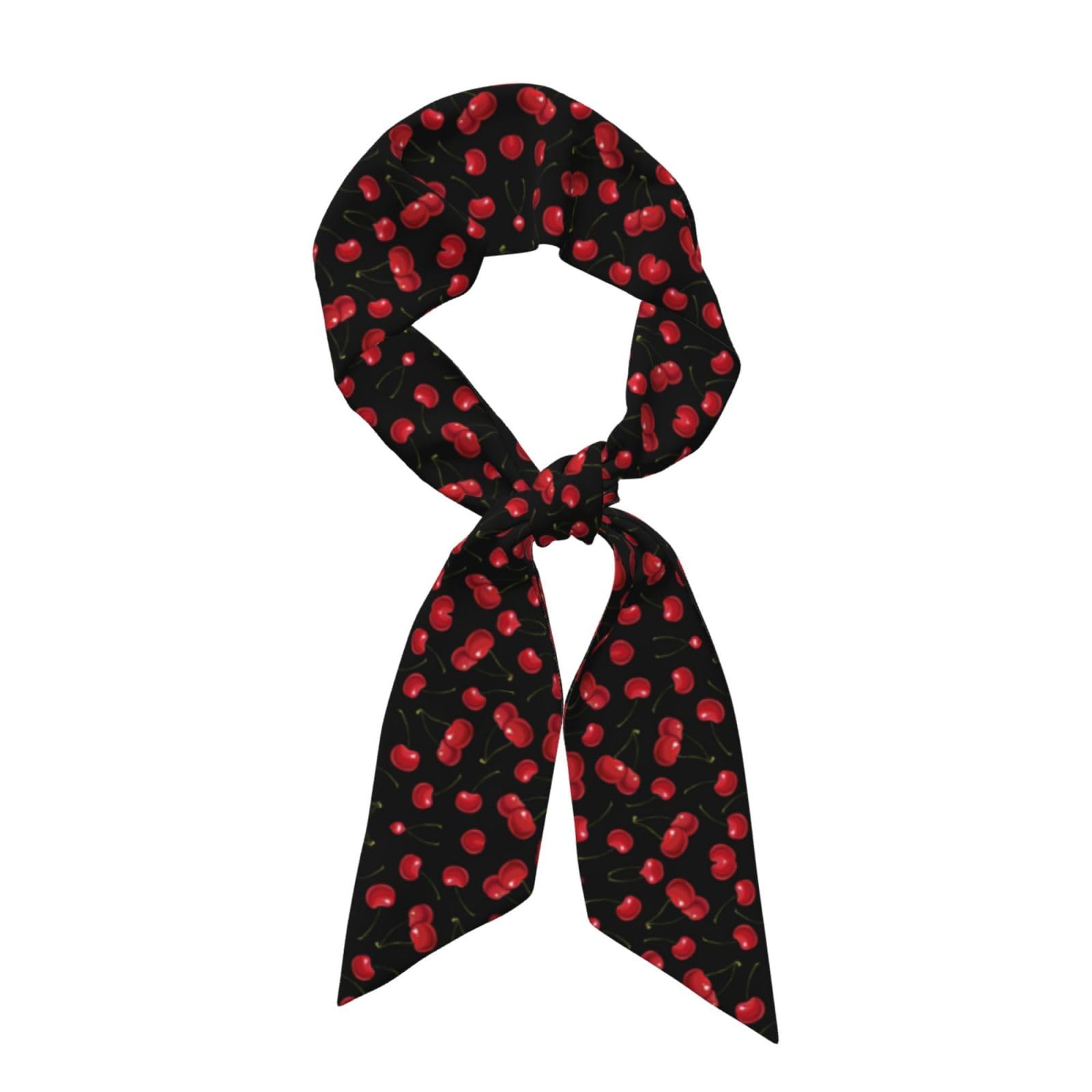 Ywsotre Unisex As Picture Cherry, Neck Scarves, Neckerchief Headband, Women's Fashion Scarf