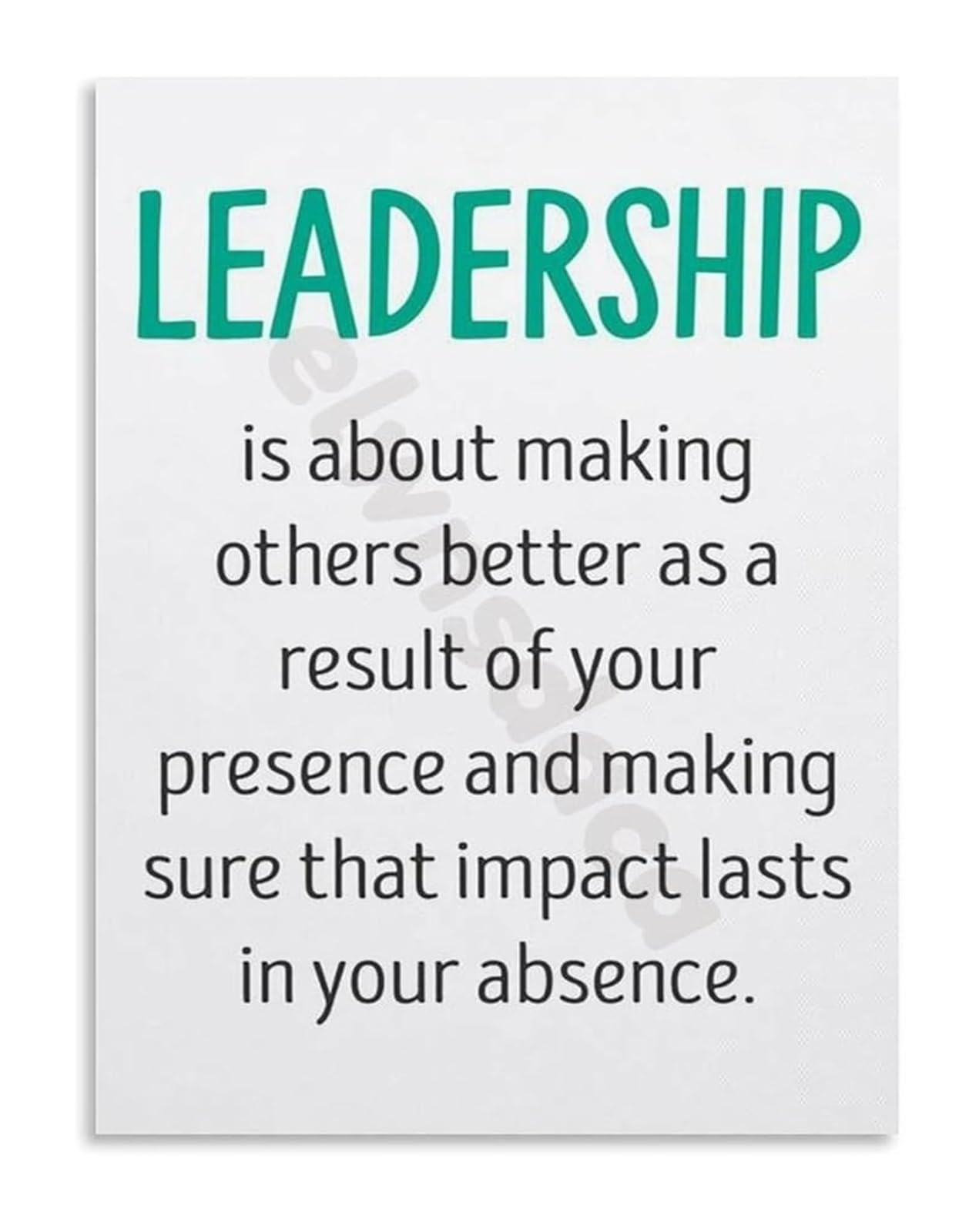 RNUMLIGH Business Leadership Motivation Poster Inspirational Office Wall-Art Decor for Success(Unframed,12x18inch(30x45cm))