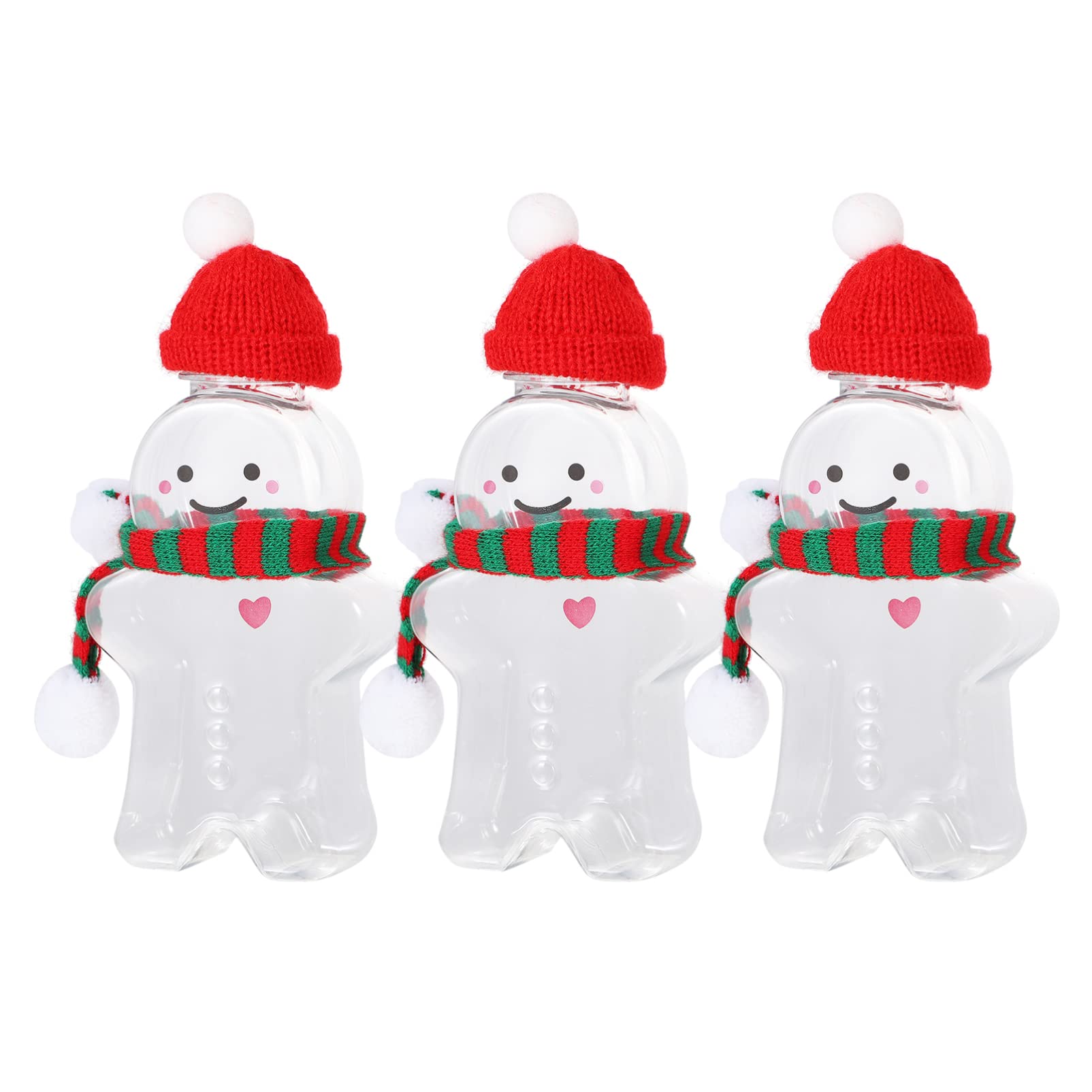 Gadpiparty 9 set di bottiglie per bevande natalizie mini bottiglia d'acqua portatile mini bottiglia d'acqua ricaricabile bottiglie d'acqua contenitori per caramelle bottiglie di Natale bottiglia per