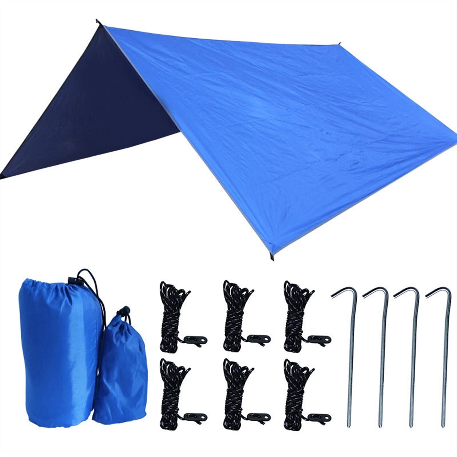 Auvent de camping multifonctionnel Quadrangle pare-soleil tente imperméable bâche hamac