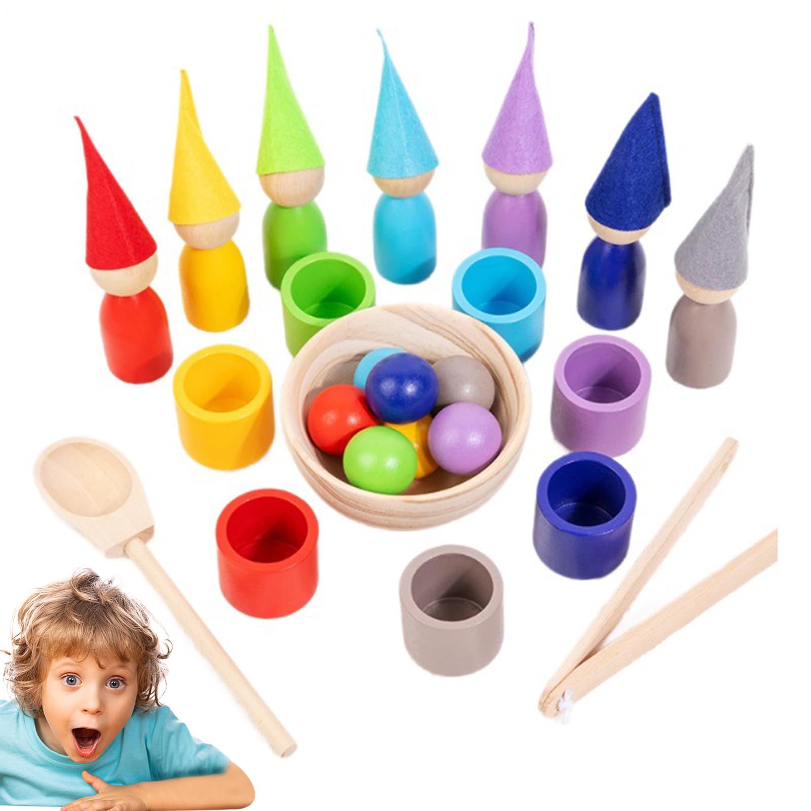 Juguetes de clasificación de Color, Tazas de clasificación de Color Juegos