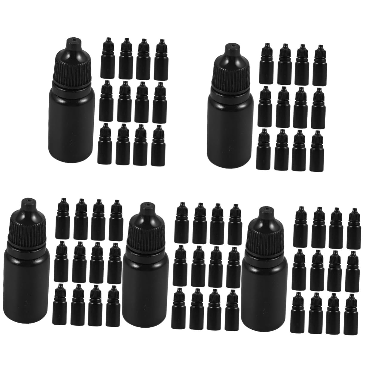 minkissy 120stücke -flaschen Aus Kunststoff Leere Quetschflaschen Mit Tropfverschluss Transparent Für Ätherische Öle Flüssigkeiten Und Reisen