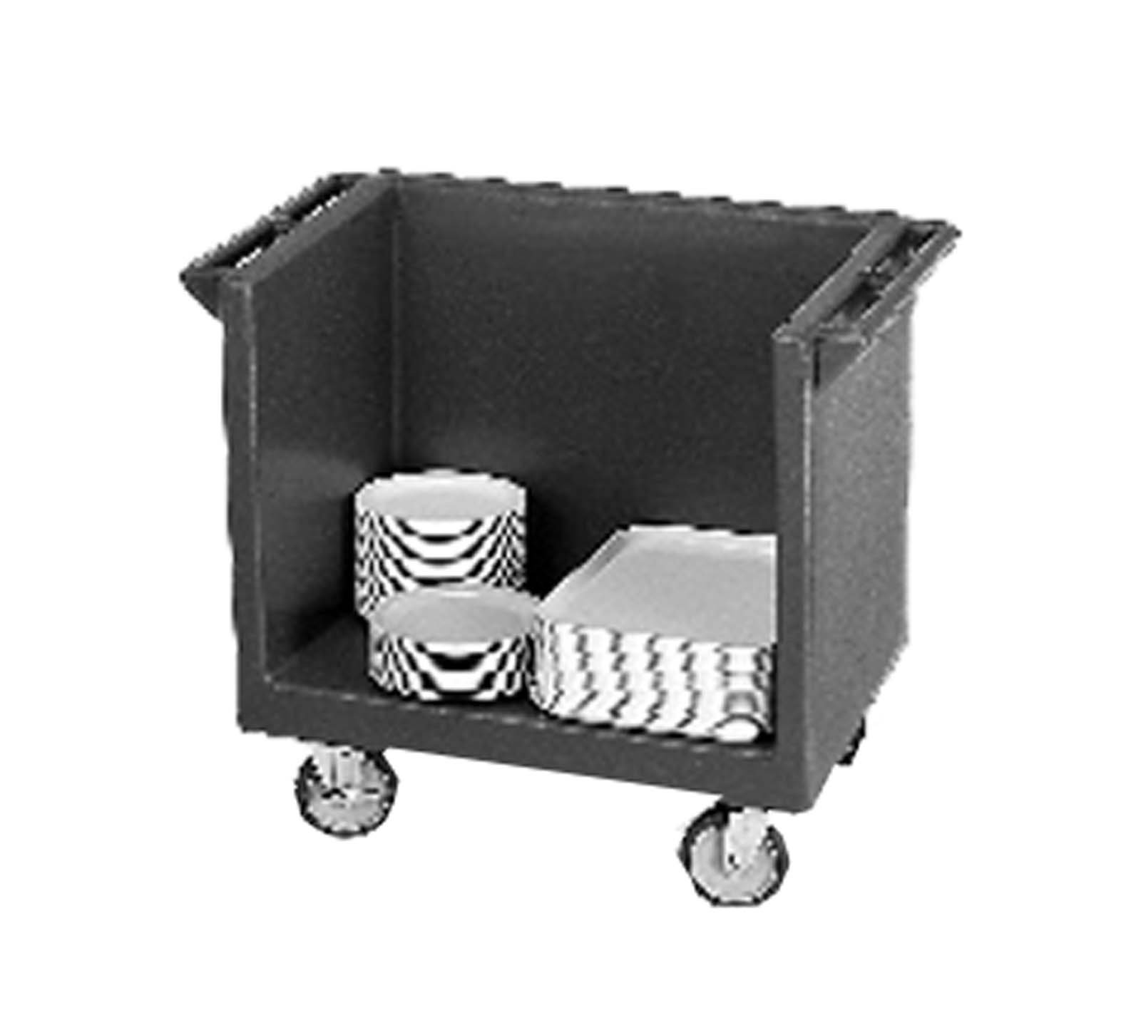 Tray and Dish Cart Without Cutlery Rack Dark Brown 1 Each by Cambro – Plastic, brown, Model TDC2029131