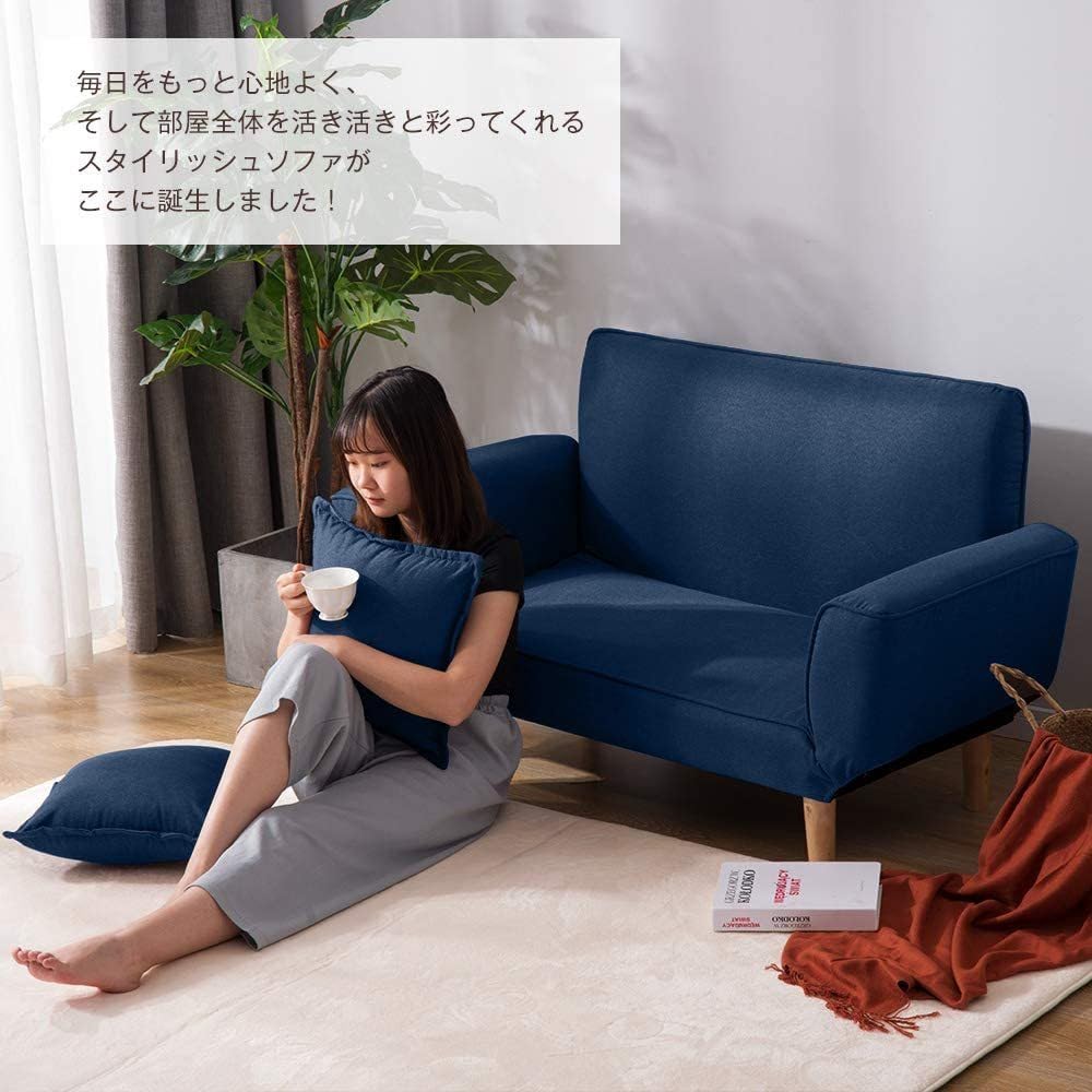 Amazon｜JvFun ソファー 2人掛け リクライニングソファベッド 
